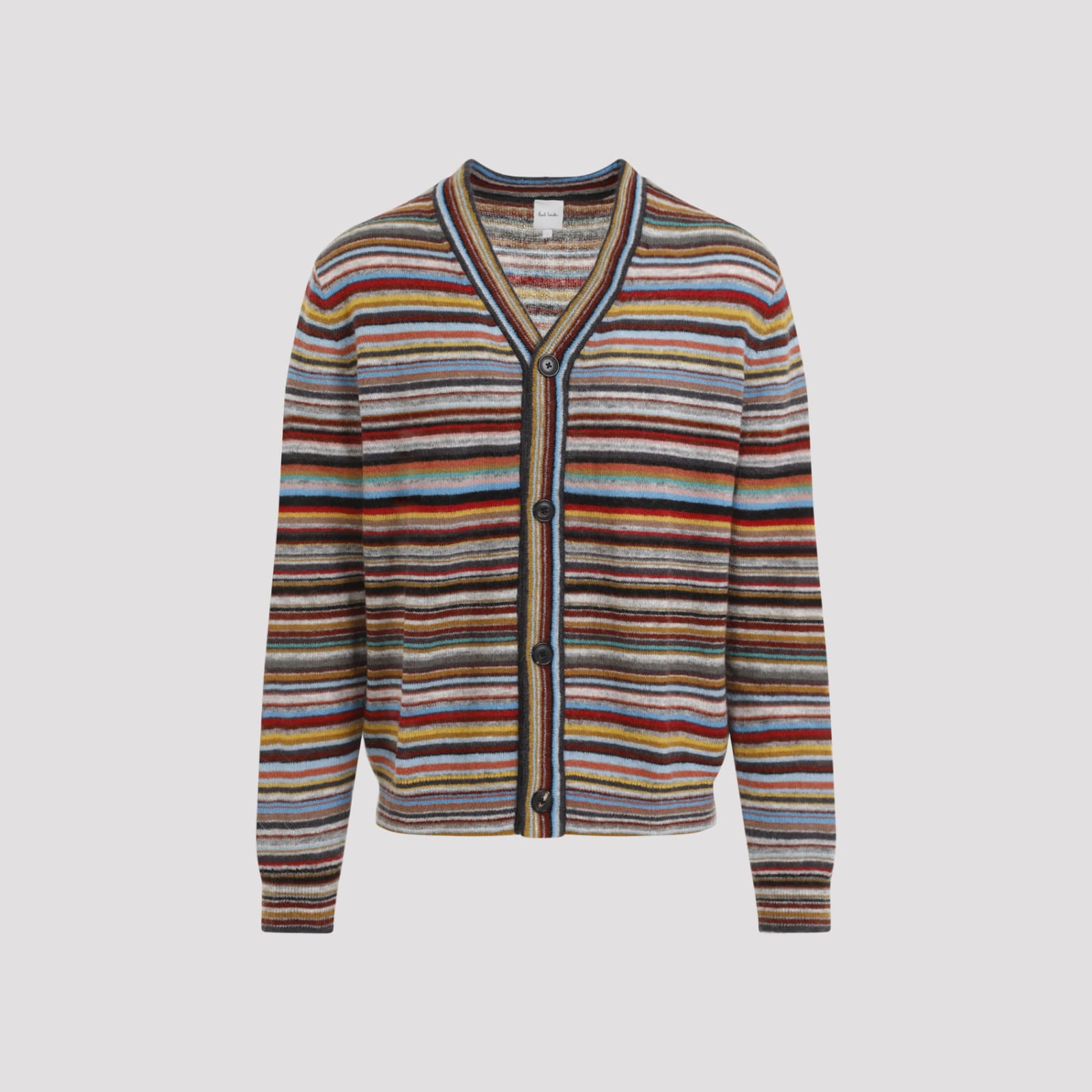 Shop Paul Smith Button Cardigan In Multi Coloured