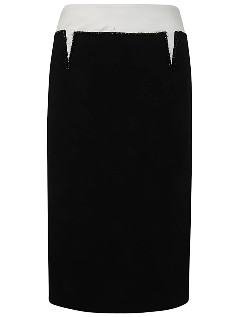 Shop N°21 Crepe Pencil Skirt In Black
