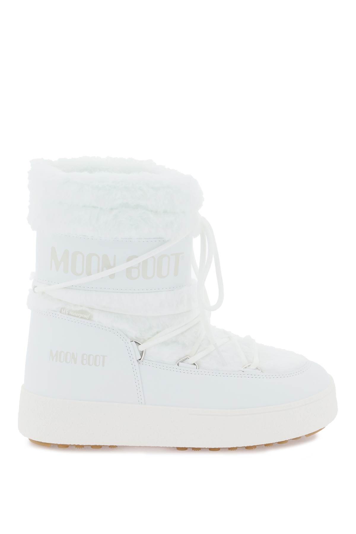 Shop Moon Boot Ltrack Tube Apres-ski Boots In White (white)