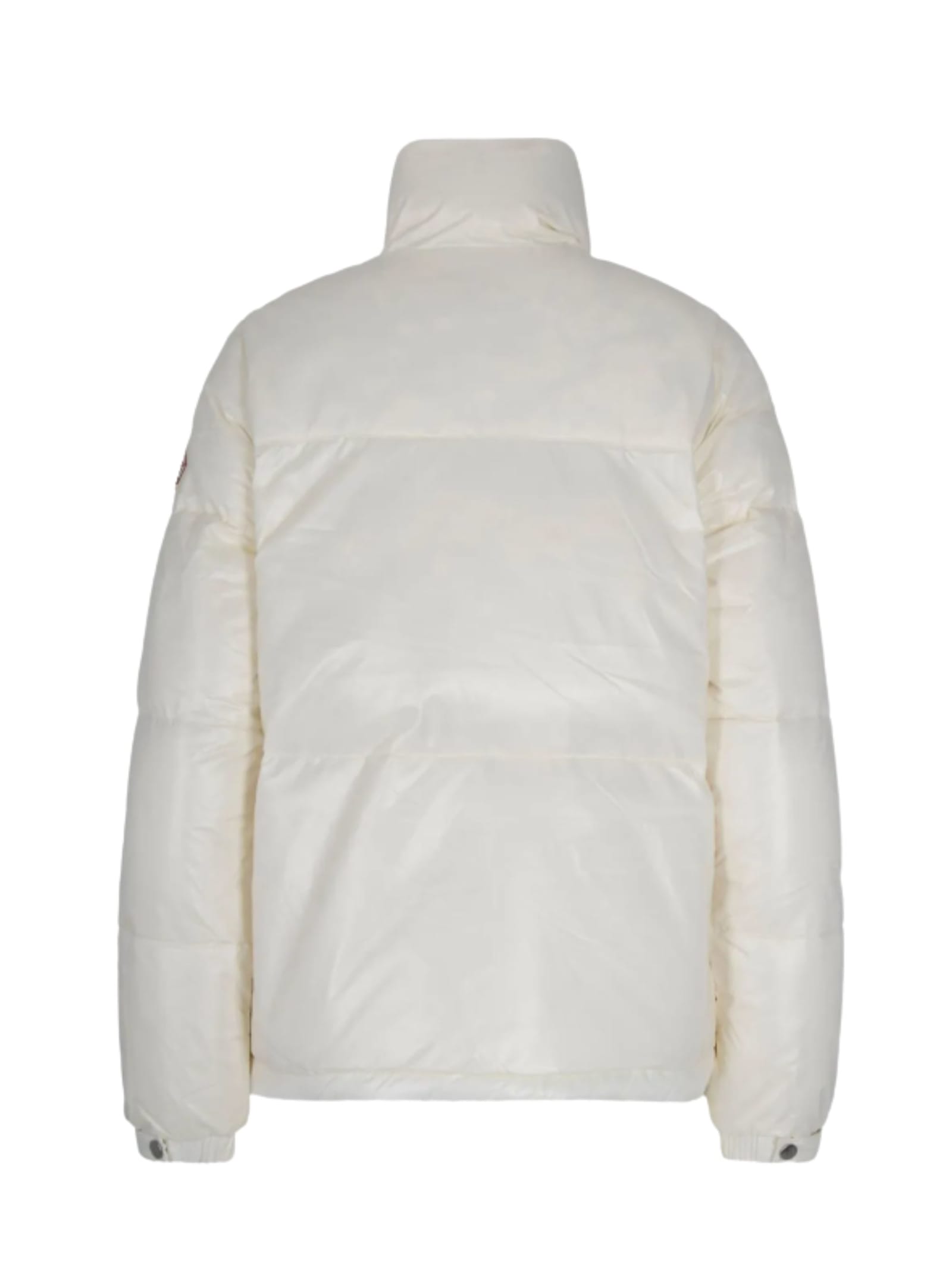 Pyrenex Quilted High Collar Jacket And Hat In Neutral