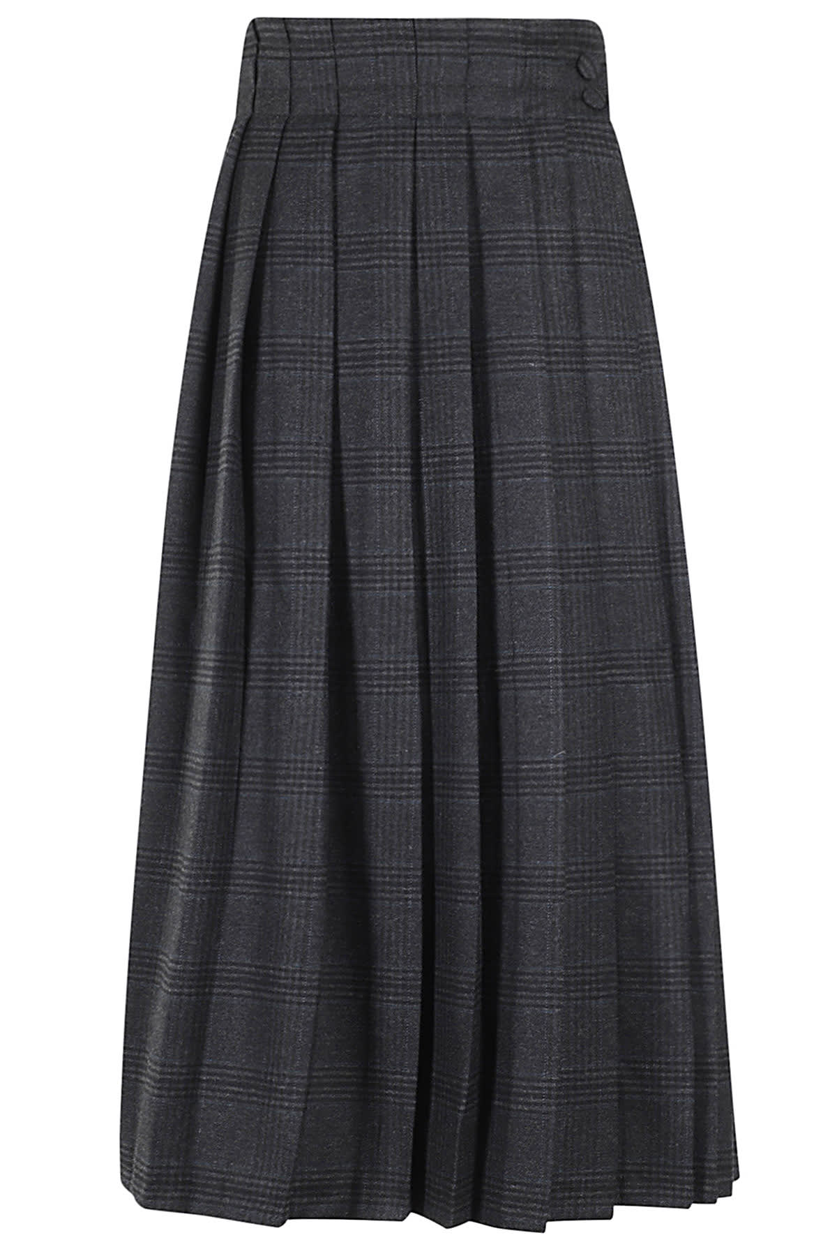 Pleated Suiting Skirt