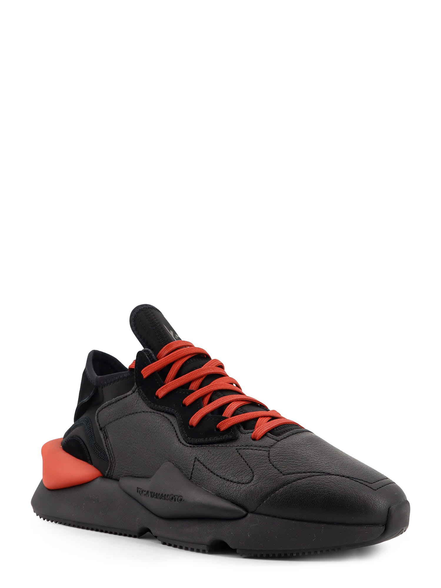 Y-3 Kaiwa Leather-panelled Lace-up Sneakers In Multi