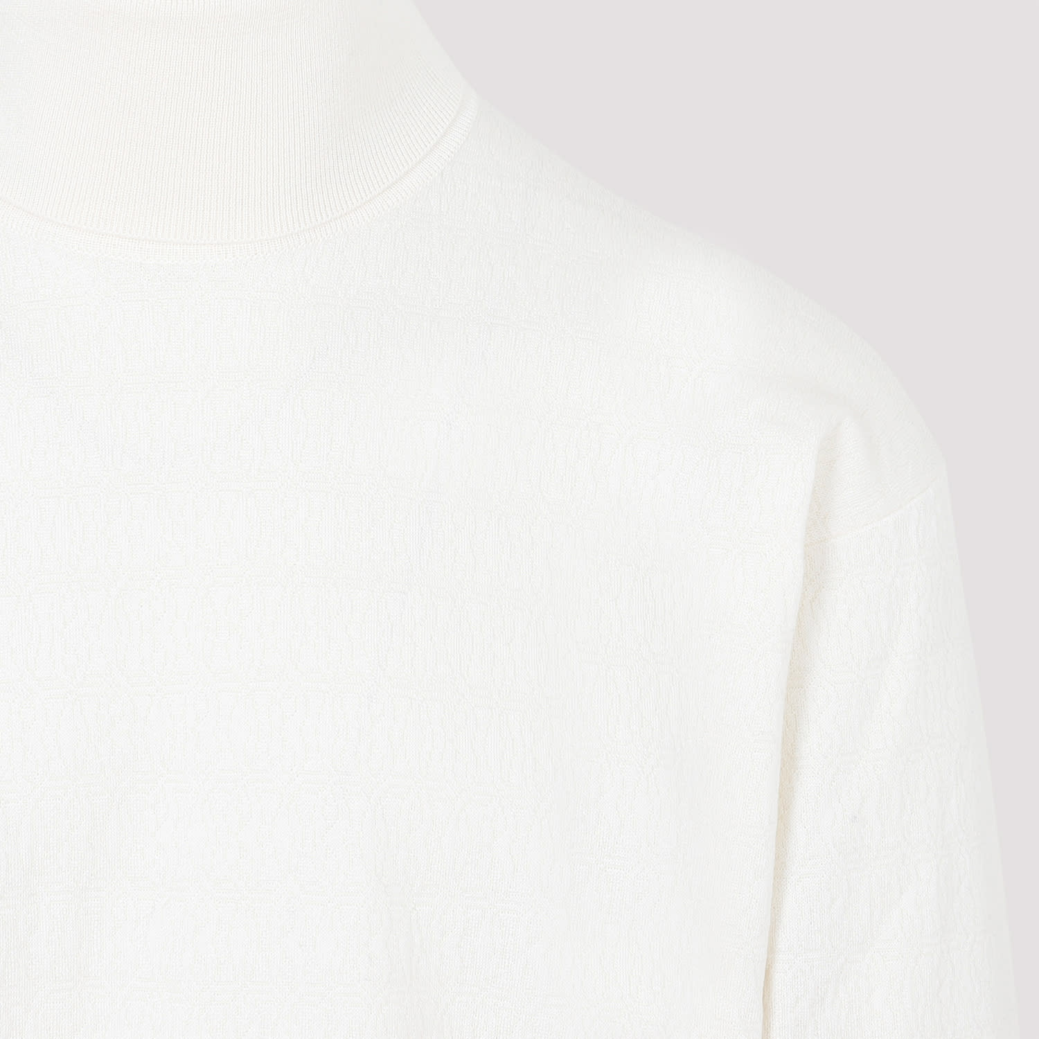 Shop Bally Turtleneck Sweater In Bone