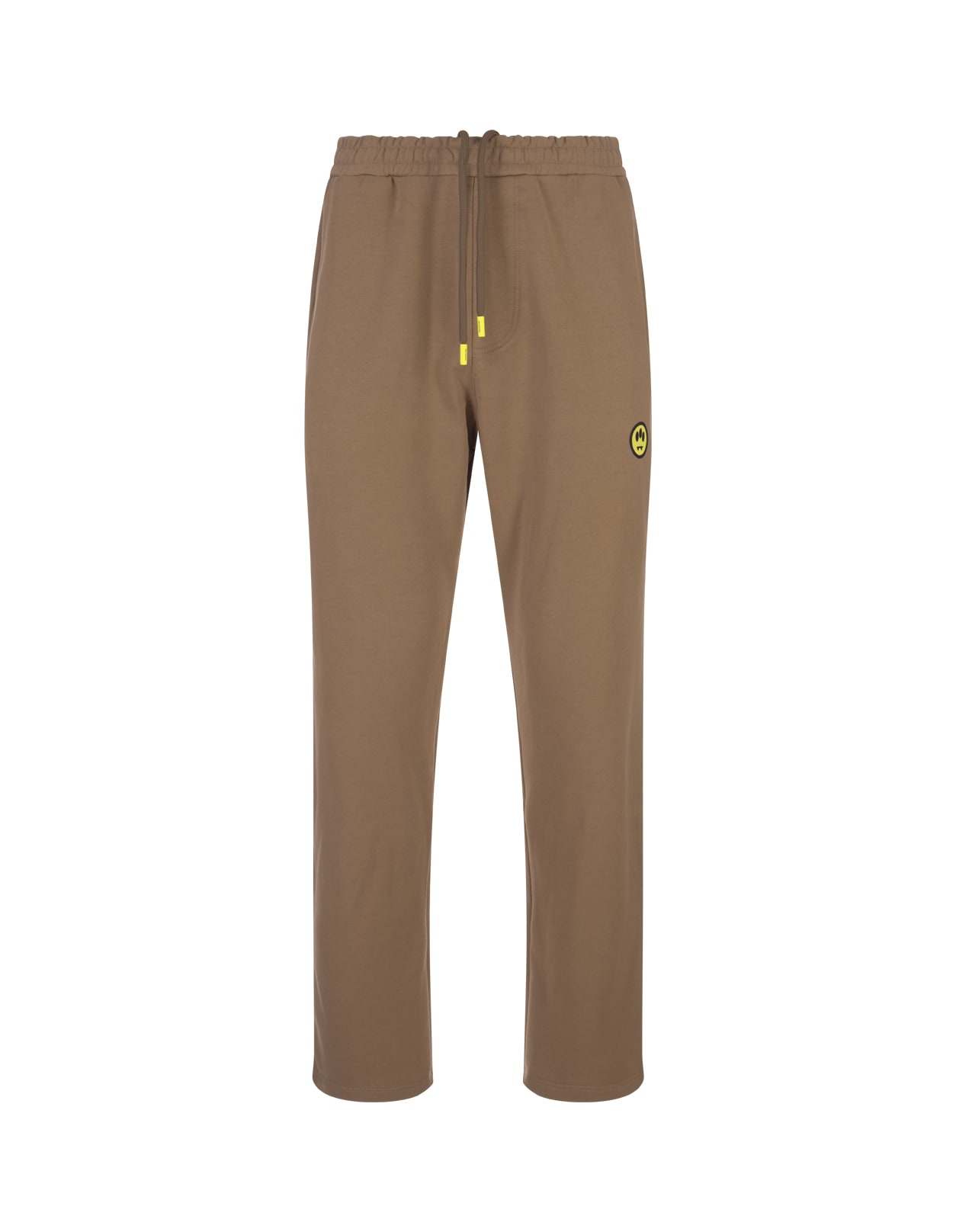 Shop Barrow Burnt Sand Track Pants With Logo In Tannin