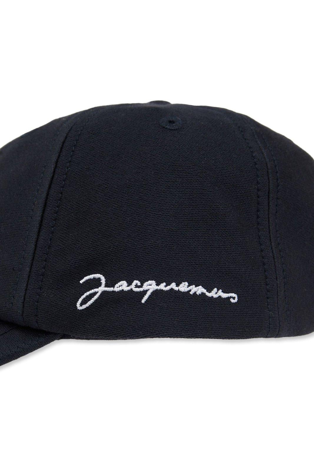 Shop Jacquemus Signature Baseball Cap In Blue