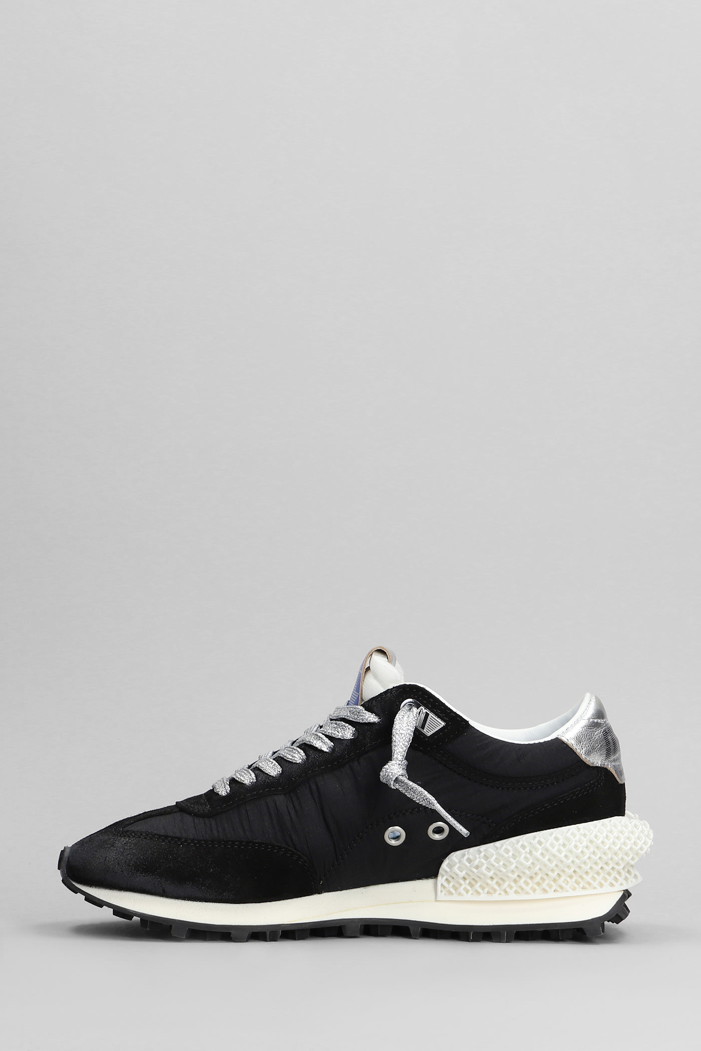 Shop Golden Goose Running Sneakers In Black Nylon