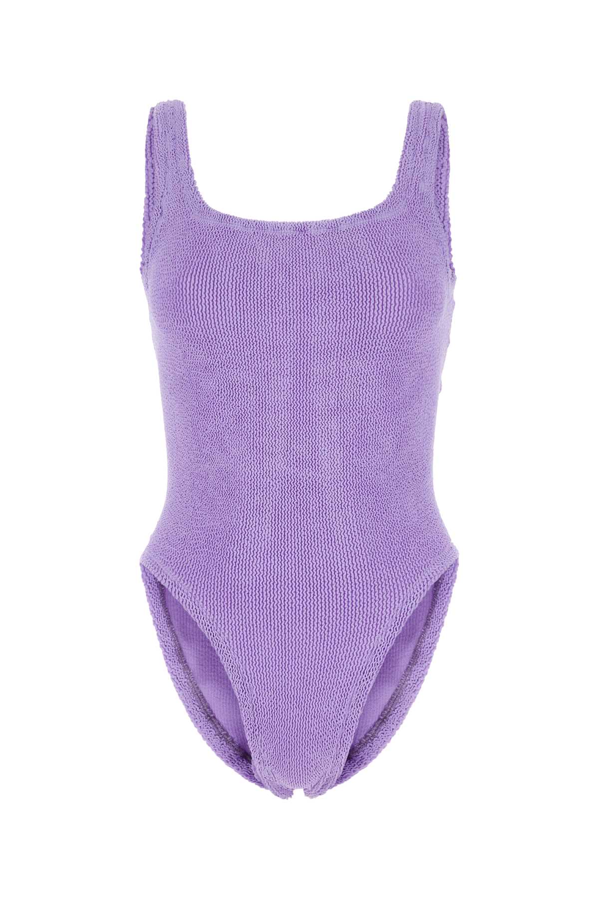 Lilac Stretch Nylon Swimsuit
