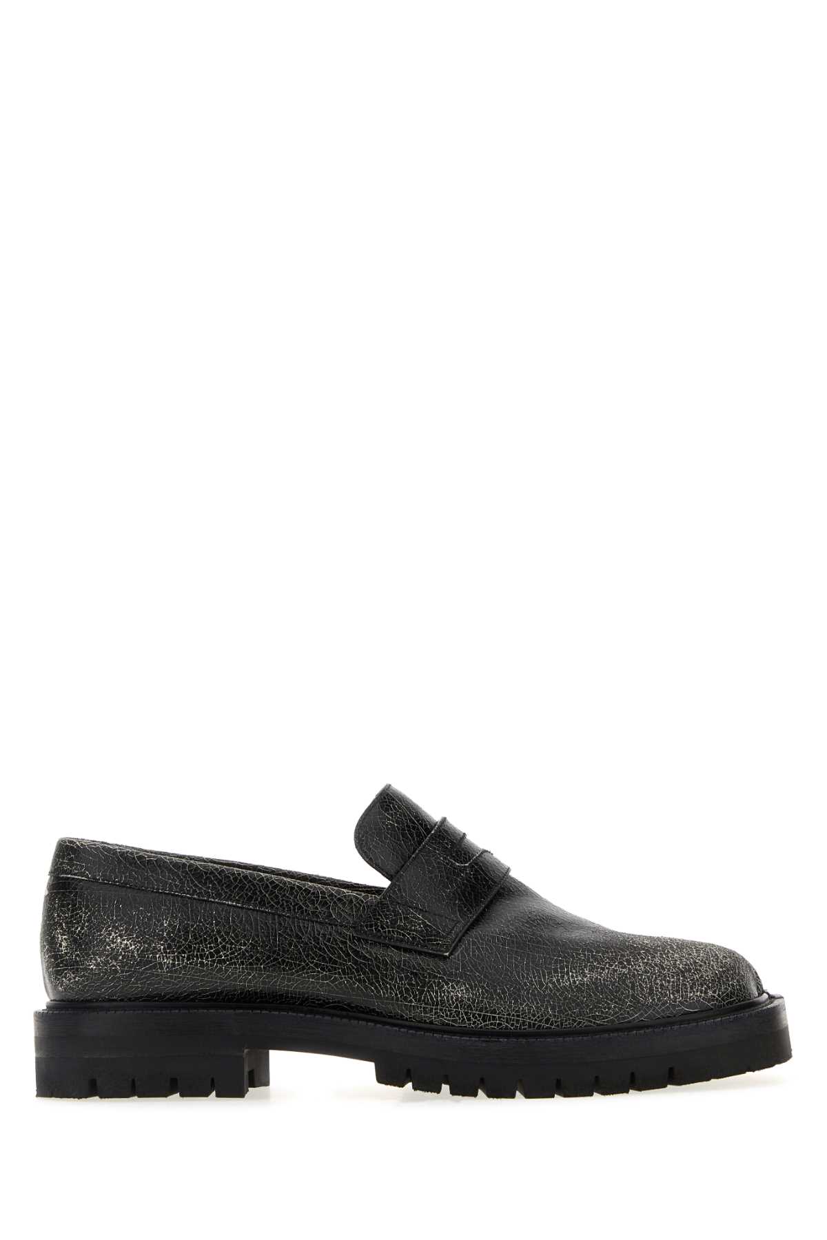 Maison Margiela Taby County Crackled Loafers In Multi
