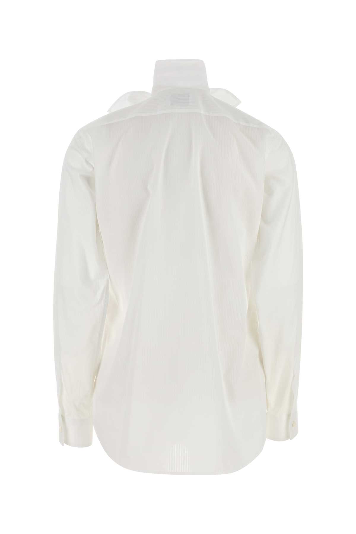 Moschino Long Sleeve Top Featuring Bow Detail In White