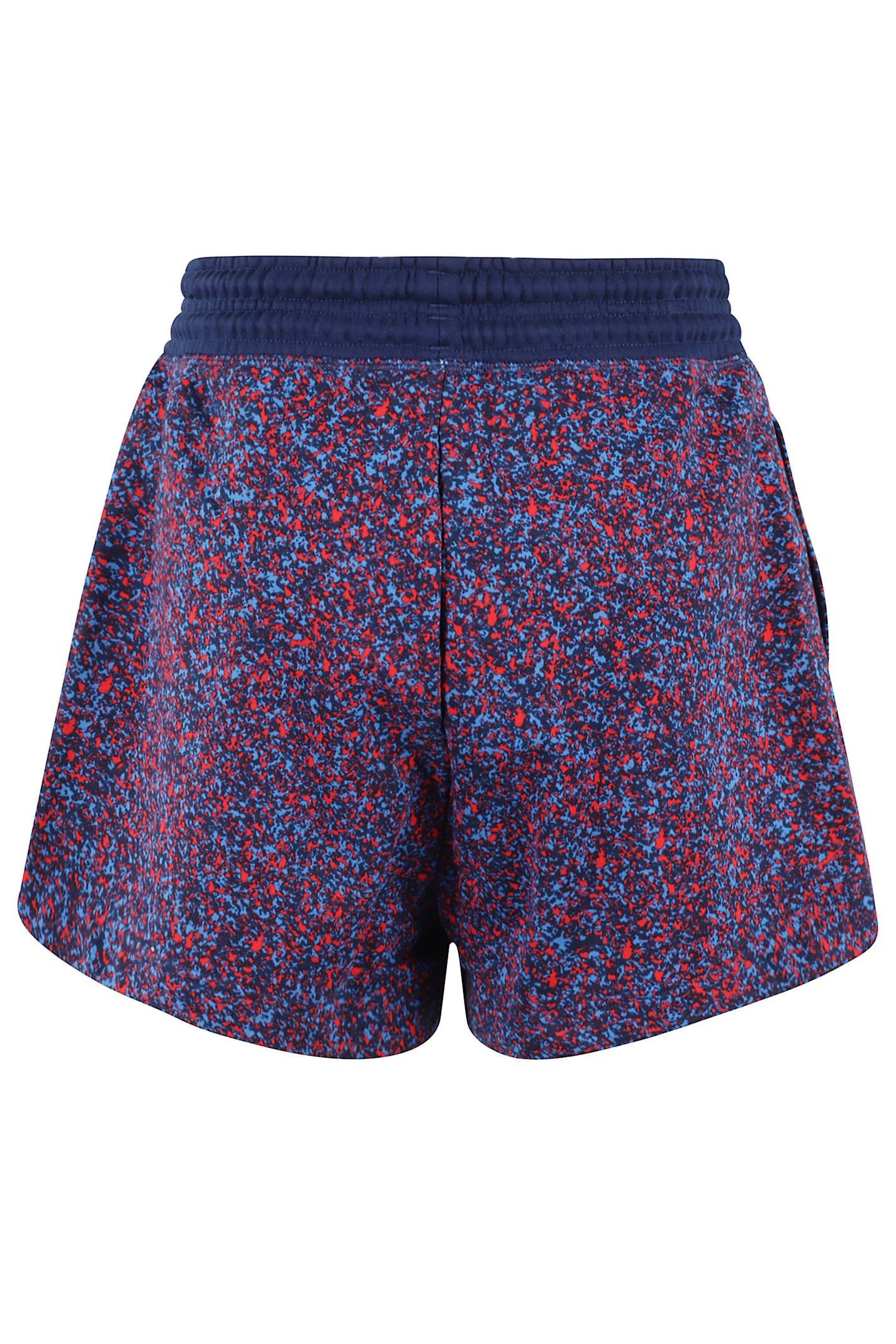 Adidas By Stella Mccartney Printed Terry Shorts In Blue Multi