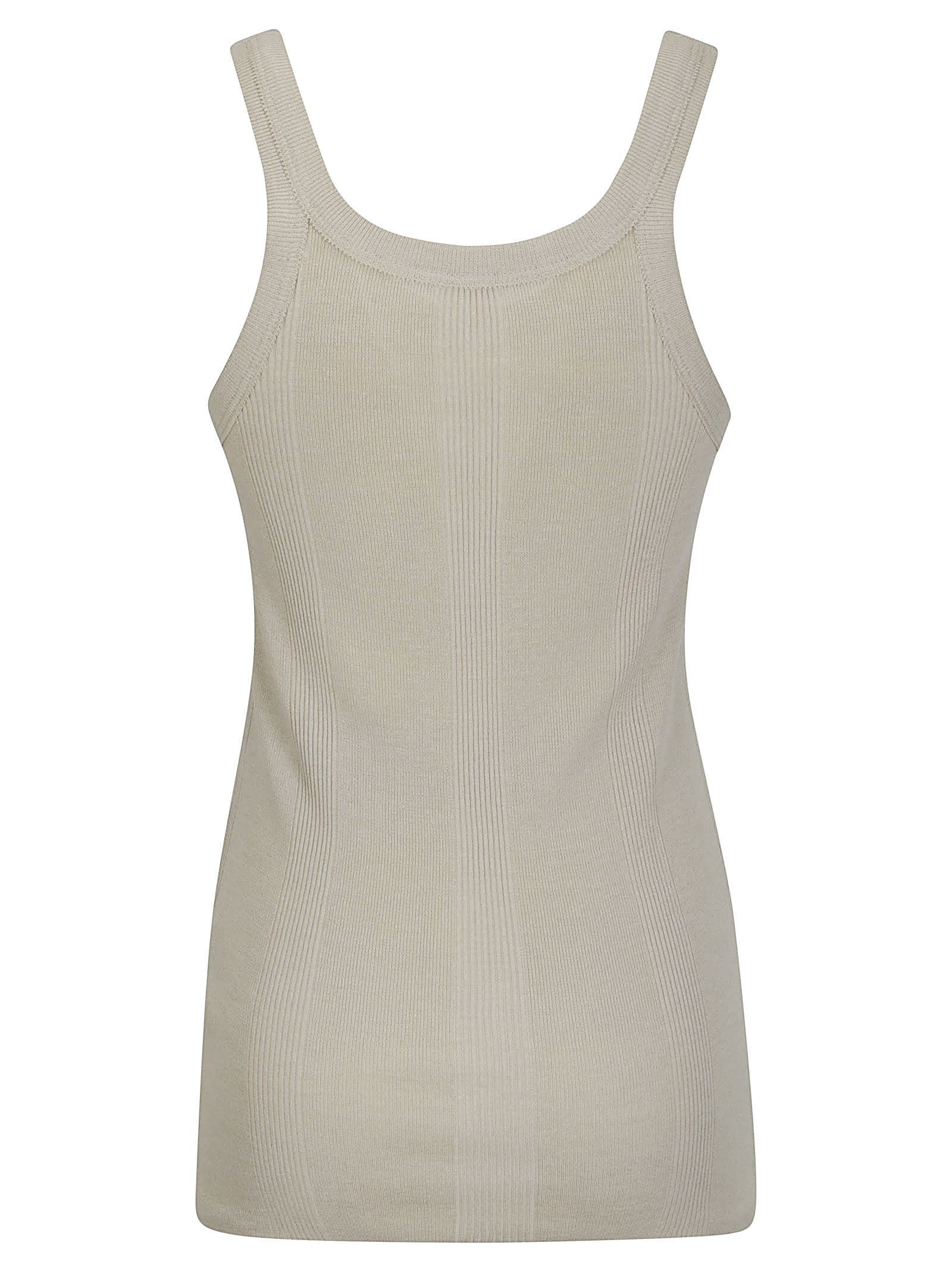 Shop Quira Tank Top In Ecru