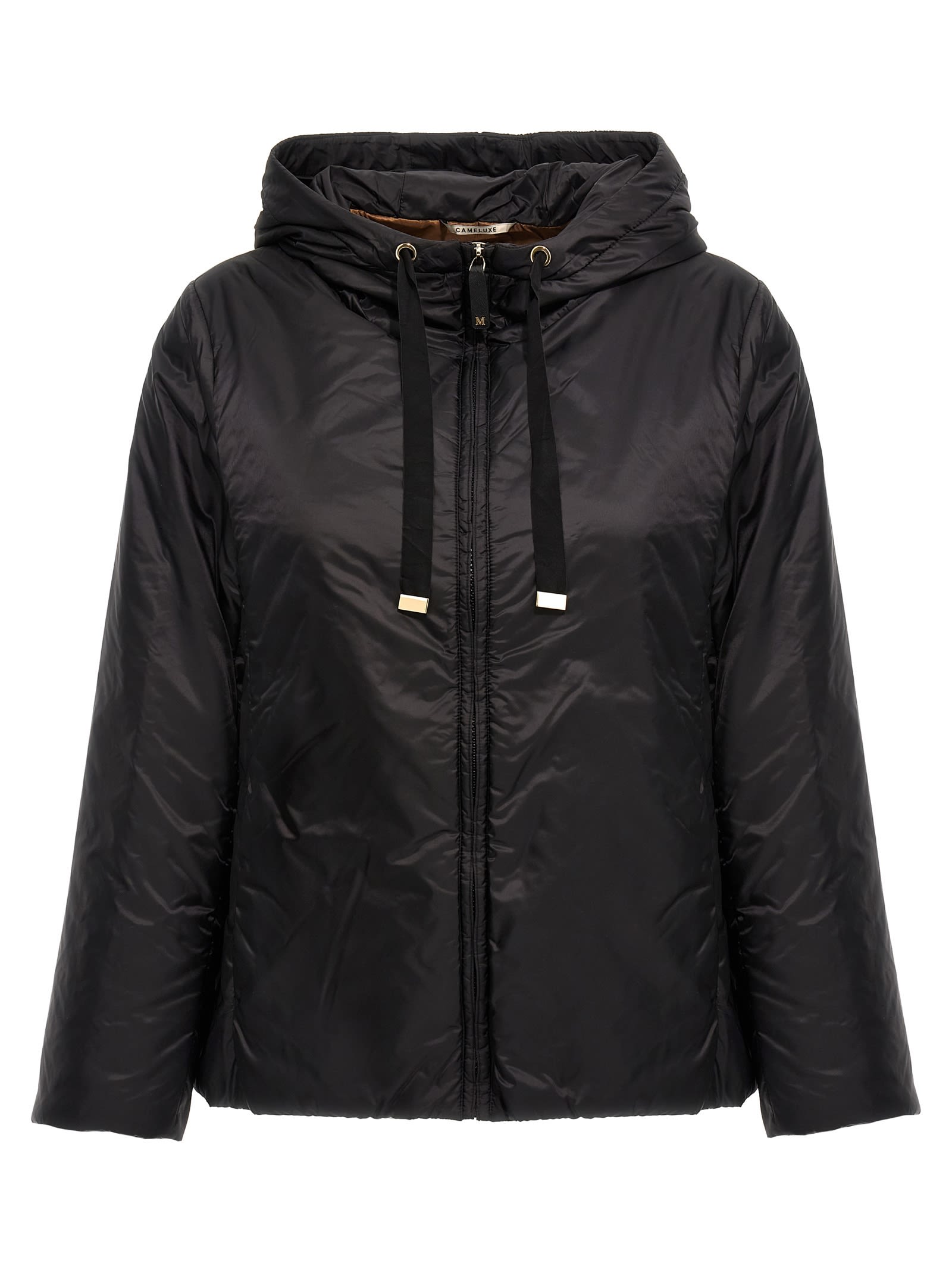 Max Mara The Cube Greenh Down Jacket In Black