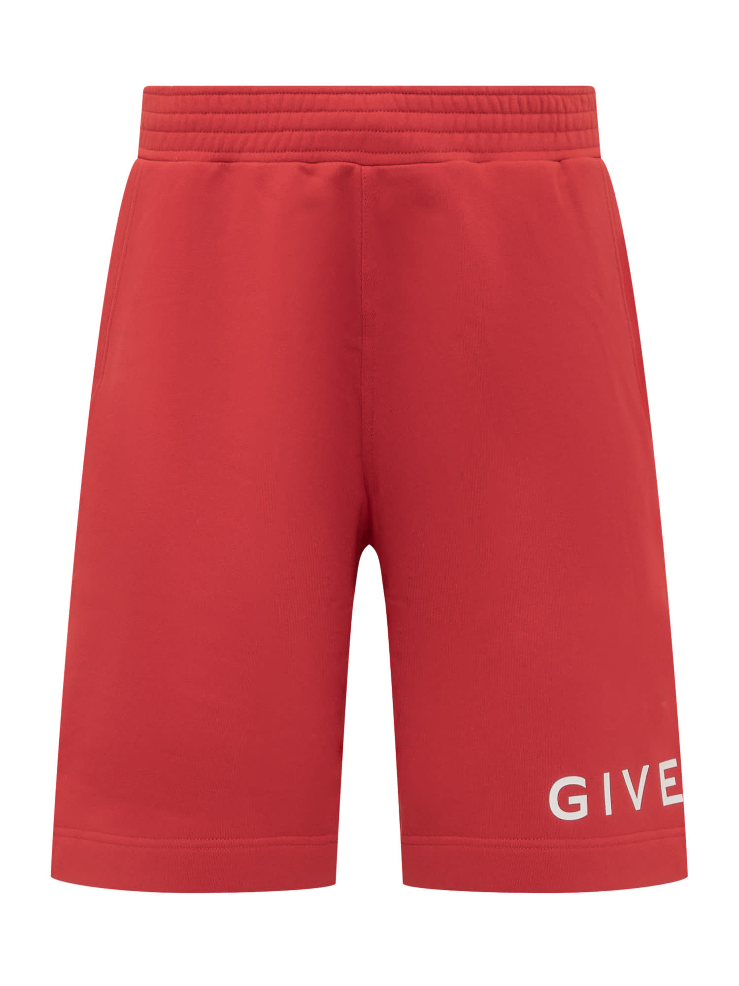 Givenchy Shorts With Logo In Vermillon ModeSens