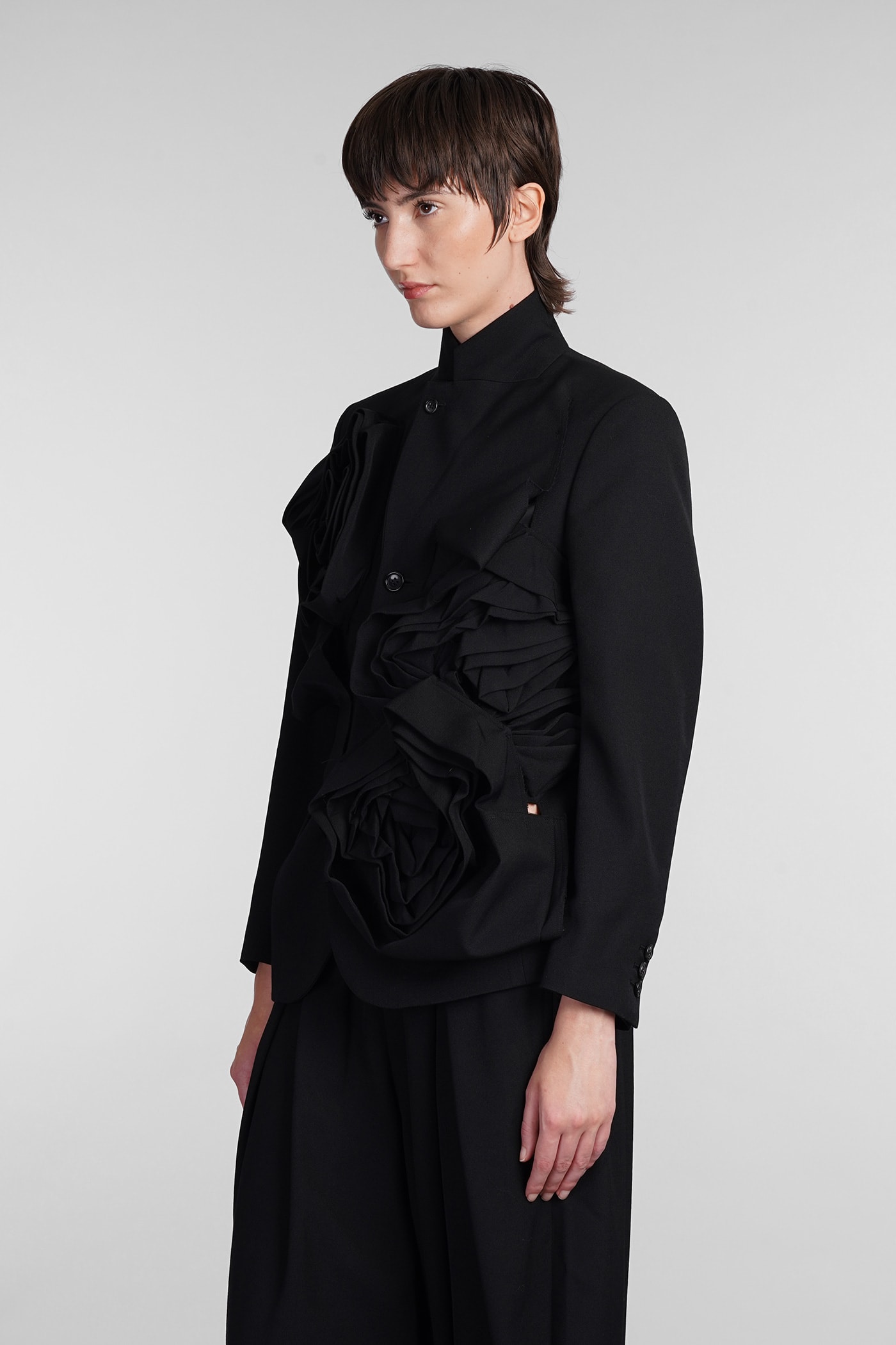 Shop Comme Des Garçons Blazer In Black Wool