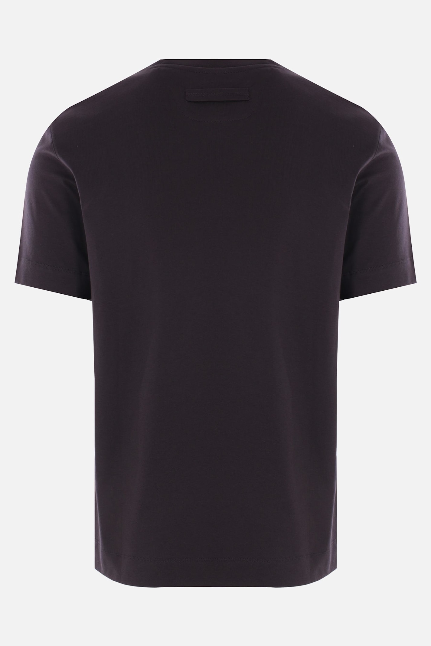 ZEGNA T-SHIRT IN COTONE CON RICAMO LOGO