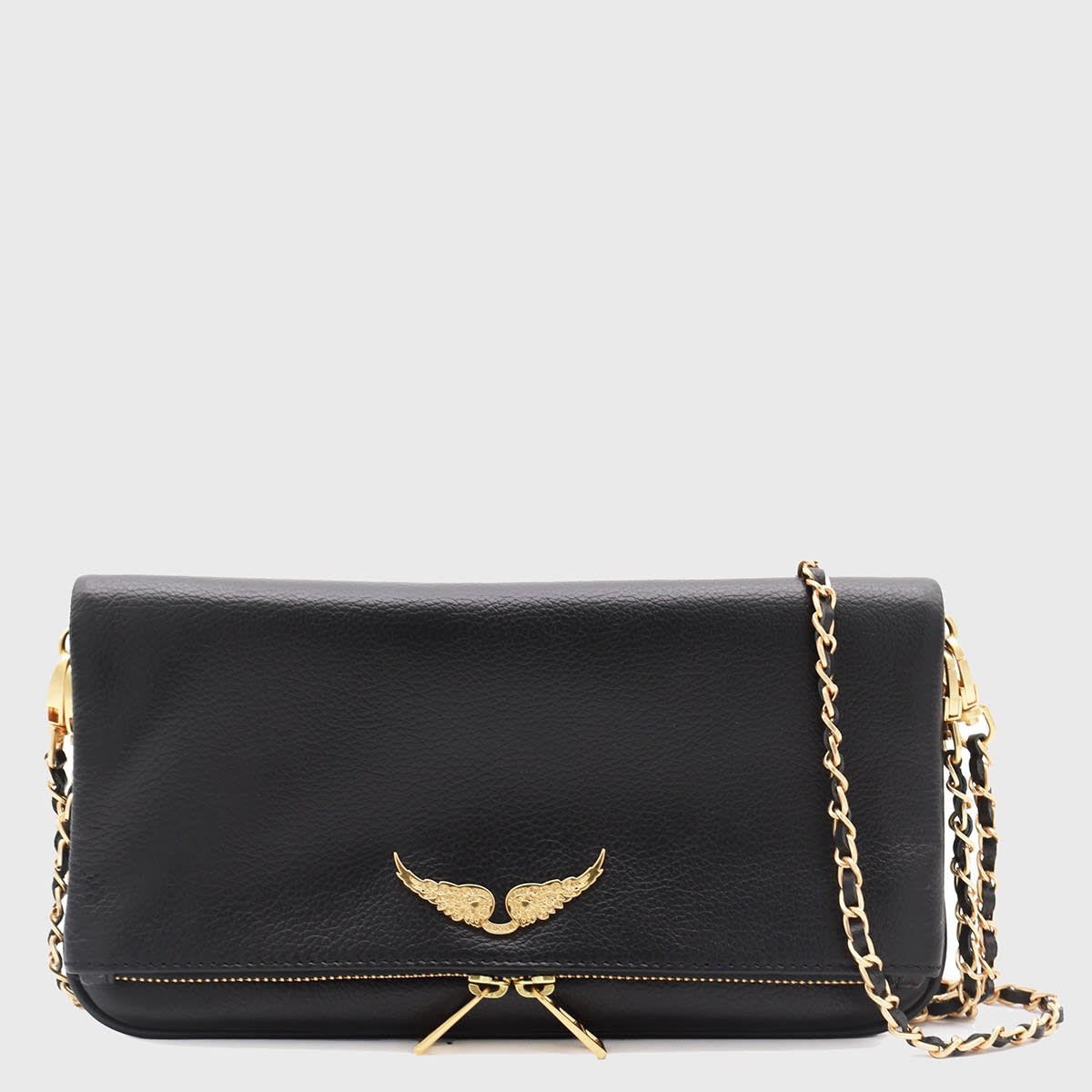 Black Leather Shoulder Bag