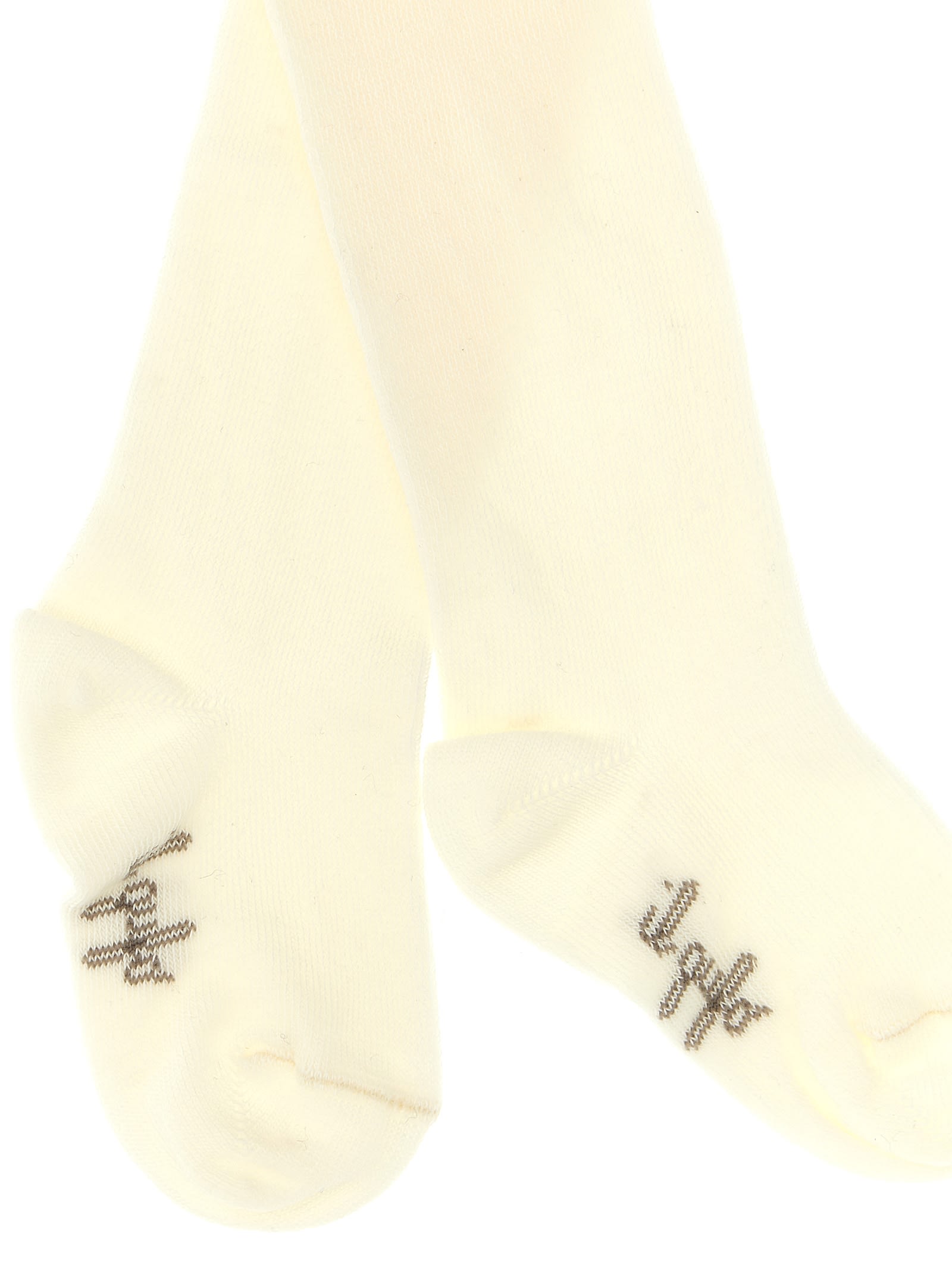 Shop Il Gufo Cotton Socks In White