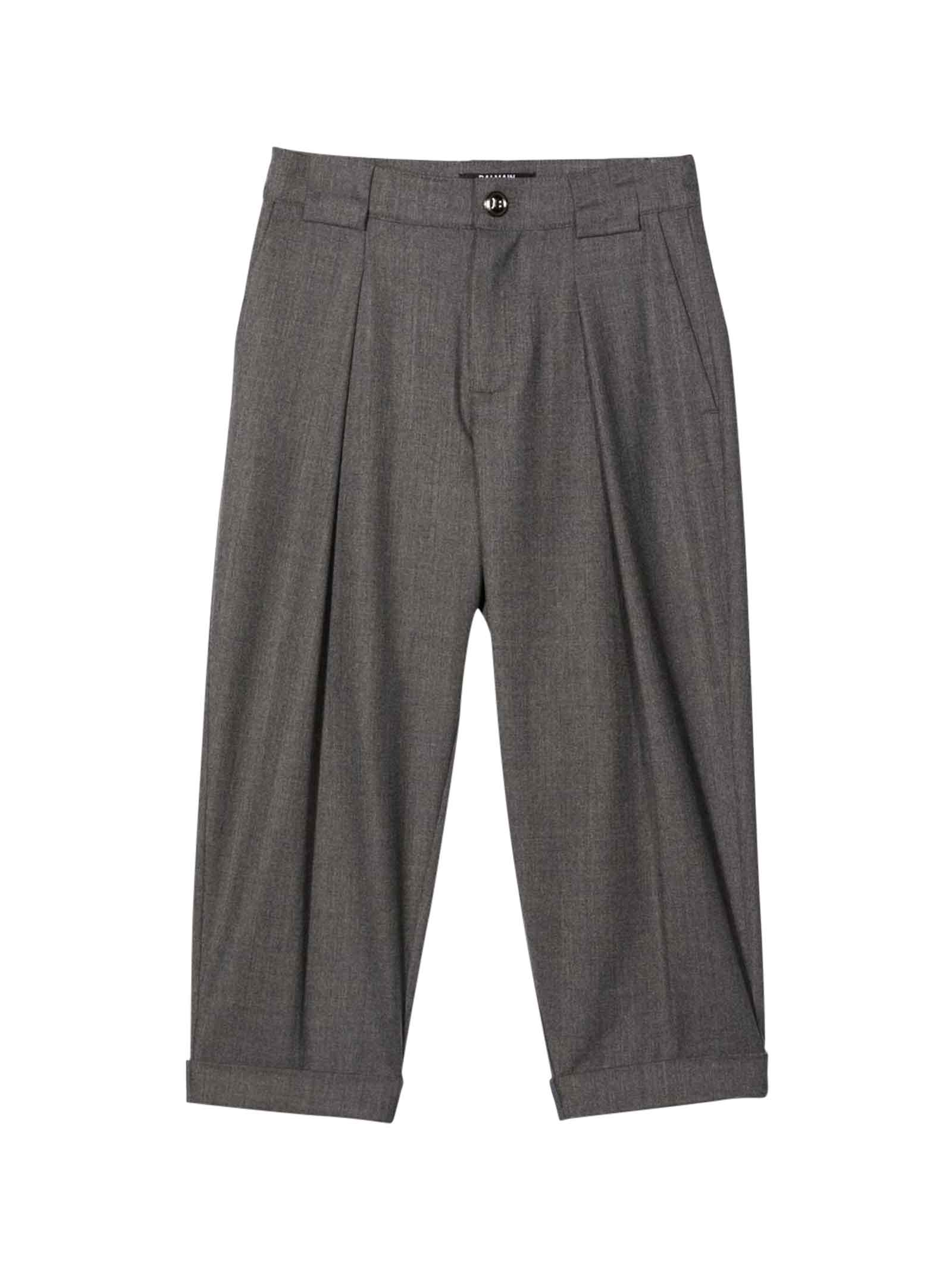Balmain Unisex Gray Trousers
