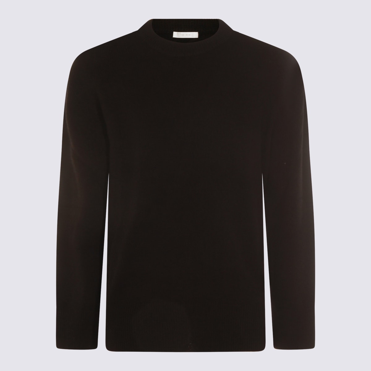 The Row Black Wool Knitwear In Brown