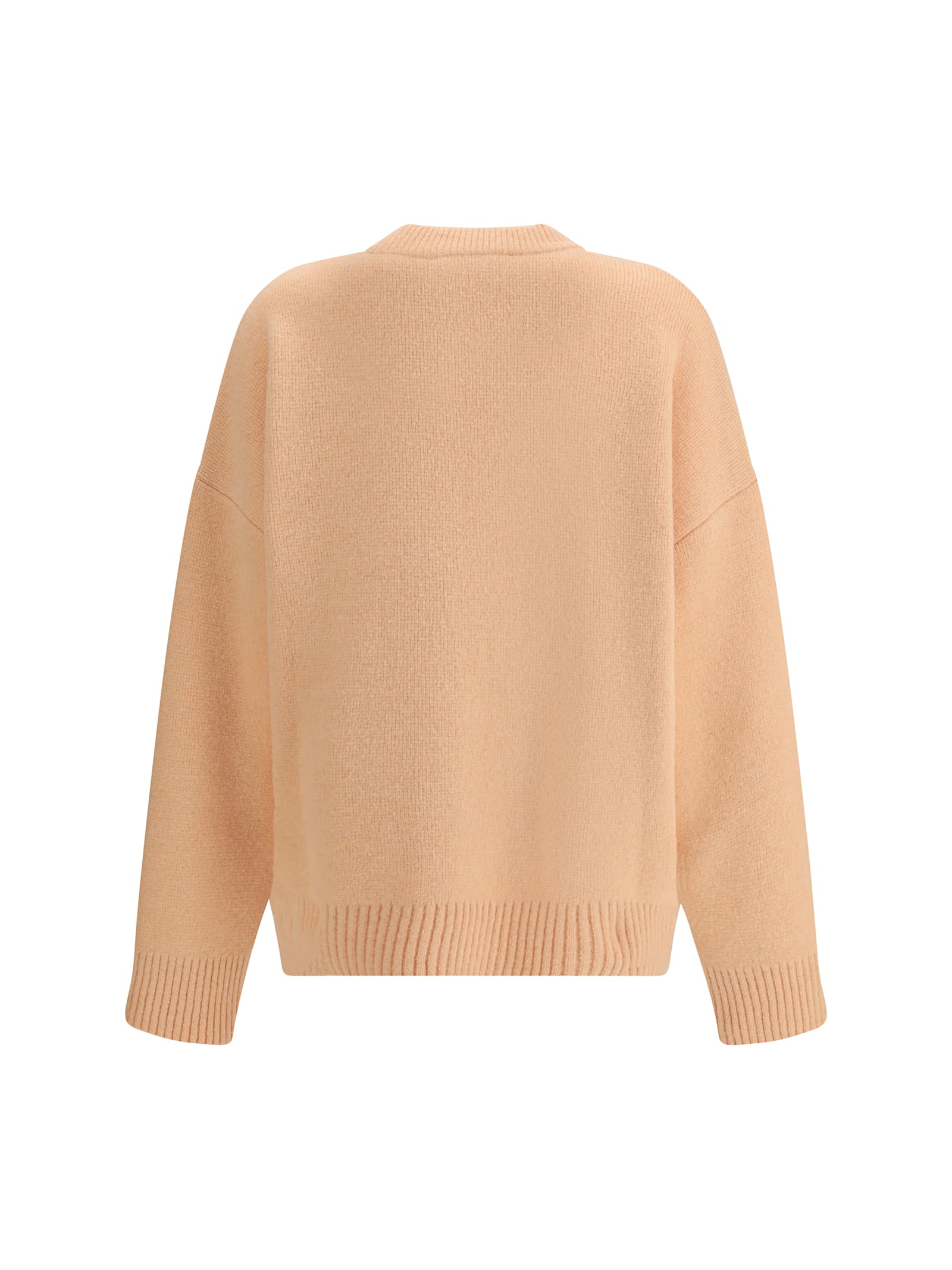 Ami Alexandre Mattiussi Ami De Coeur Sweater In Brown