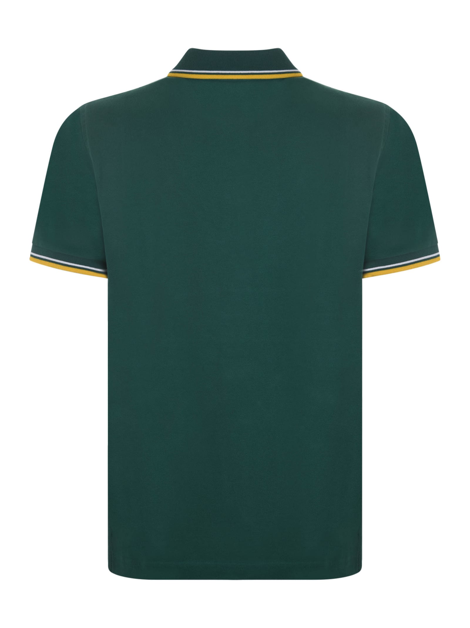 Shop Fay Polo Shirt In Verde Inglese