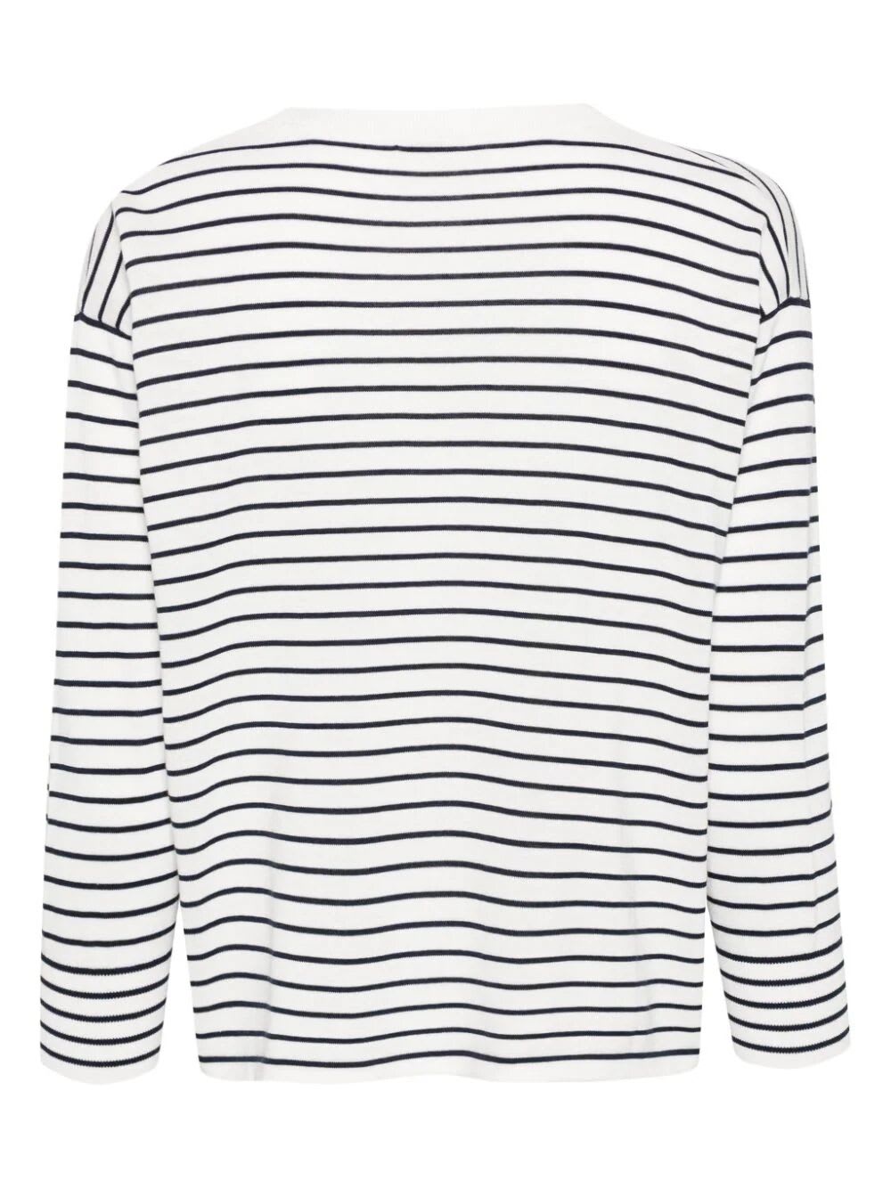 Shop Aspesi Mod 3419 Sweater In Blue Stripe