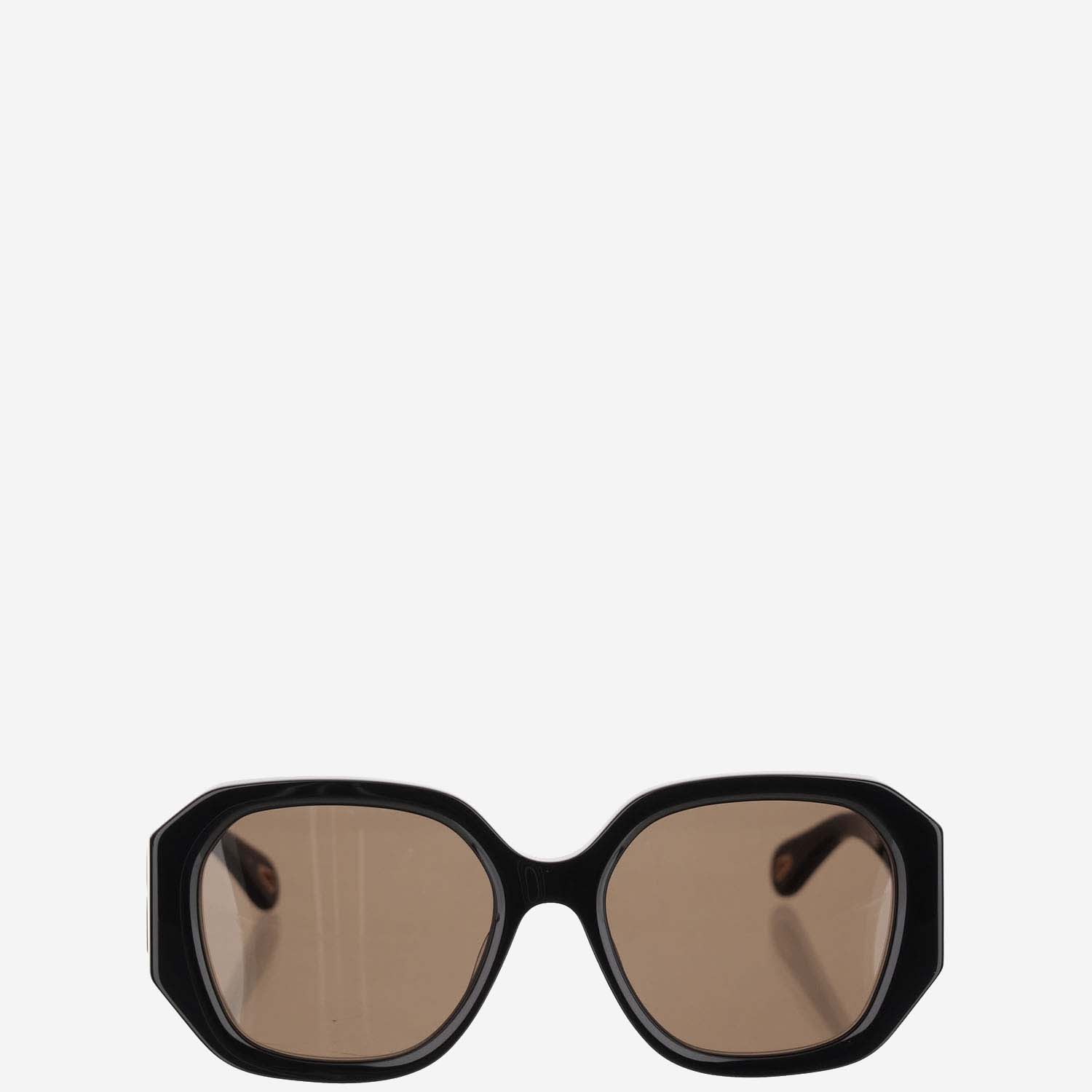 Chloé Logo Sunglasses In Black