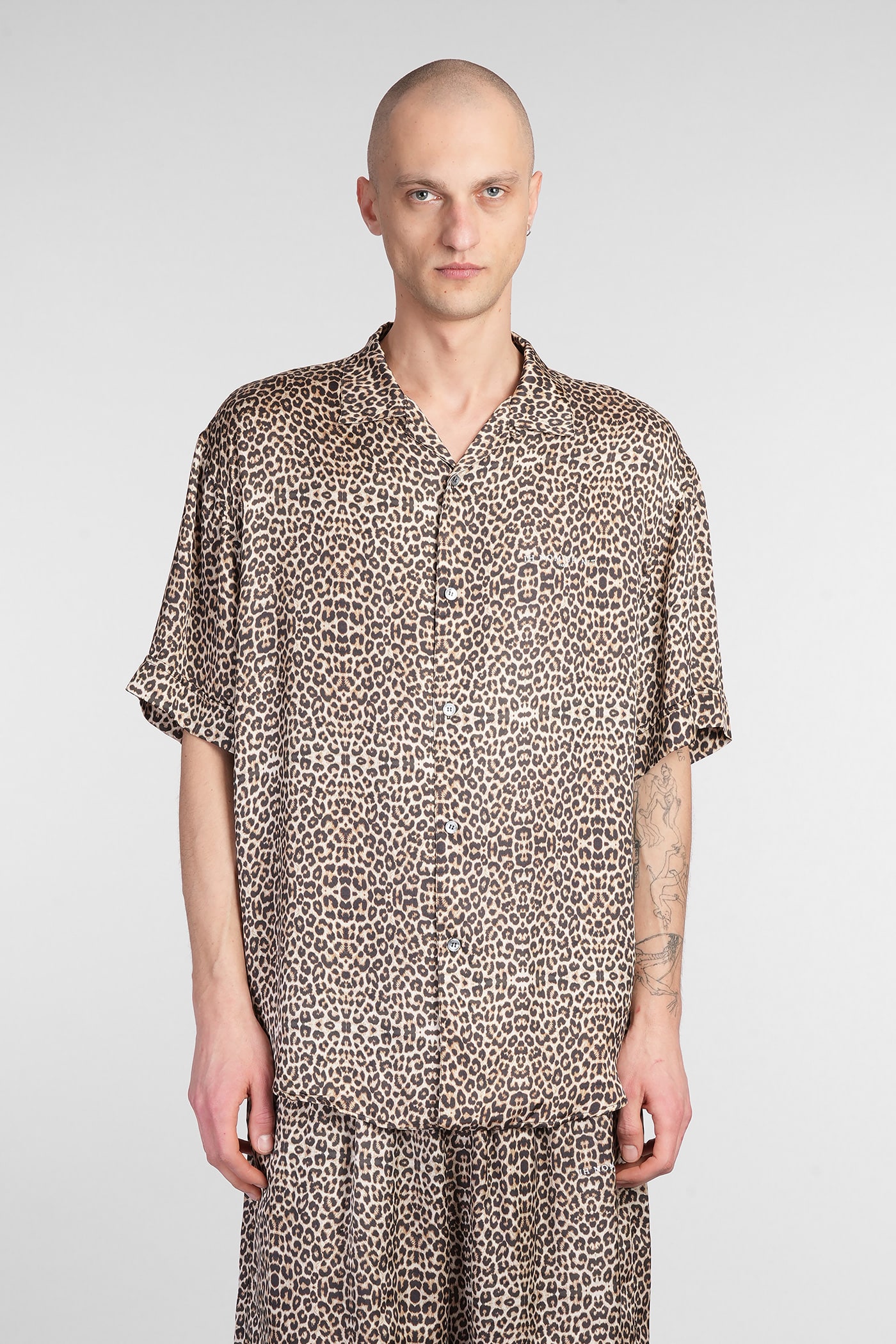 Shirt In Animalier Viscose