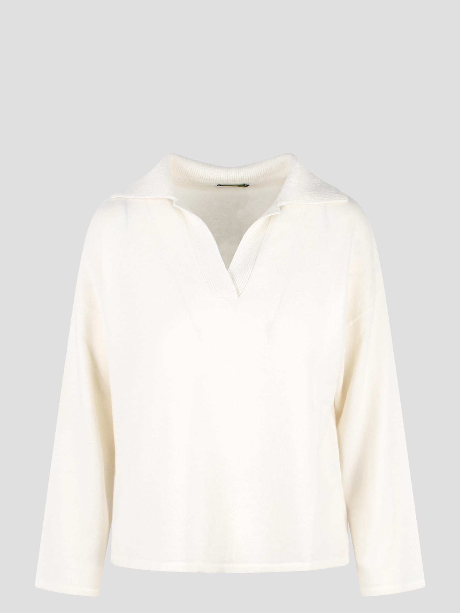 Shop Be You Be Calm Polo Neck In White