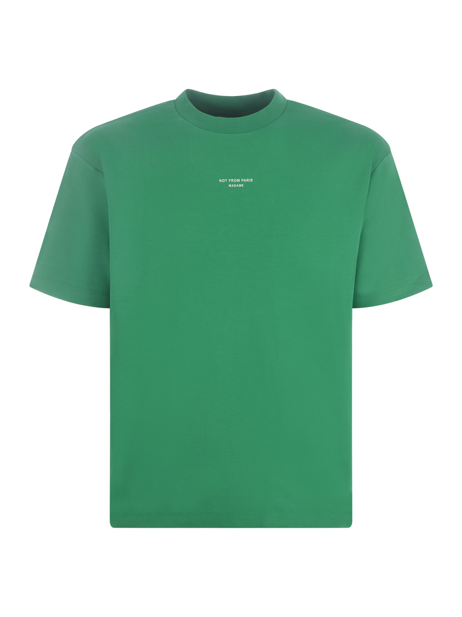 Drôle De Monsieur T-shirt Drole De Monsieur In Cotton In Green