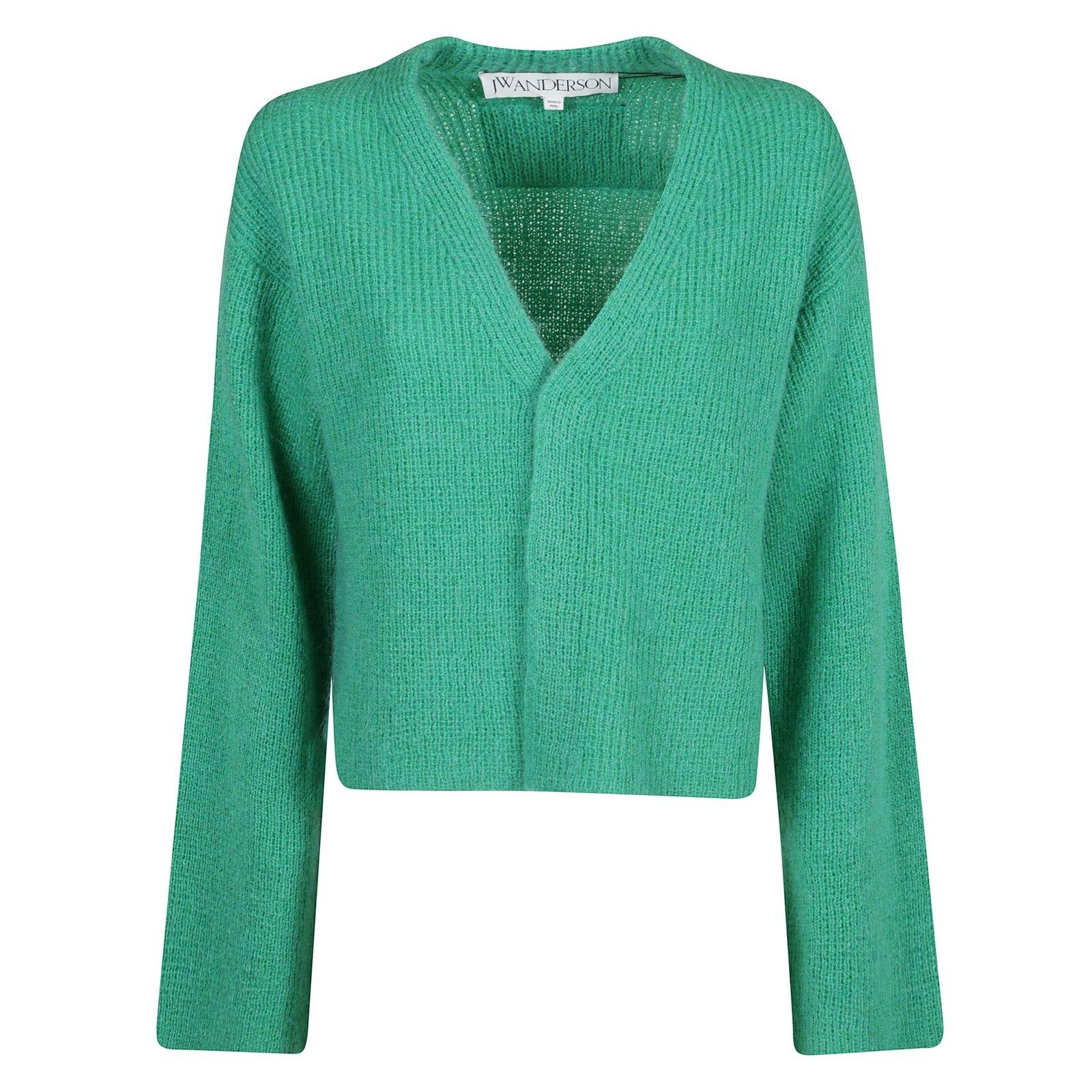 JW ANDERSON V-NECK LONG-SLEEVED CARDIGAN 