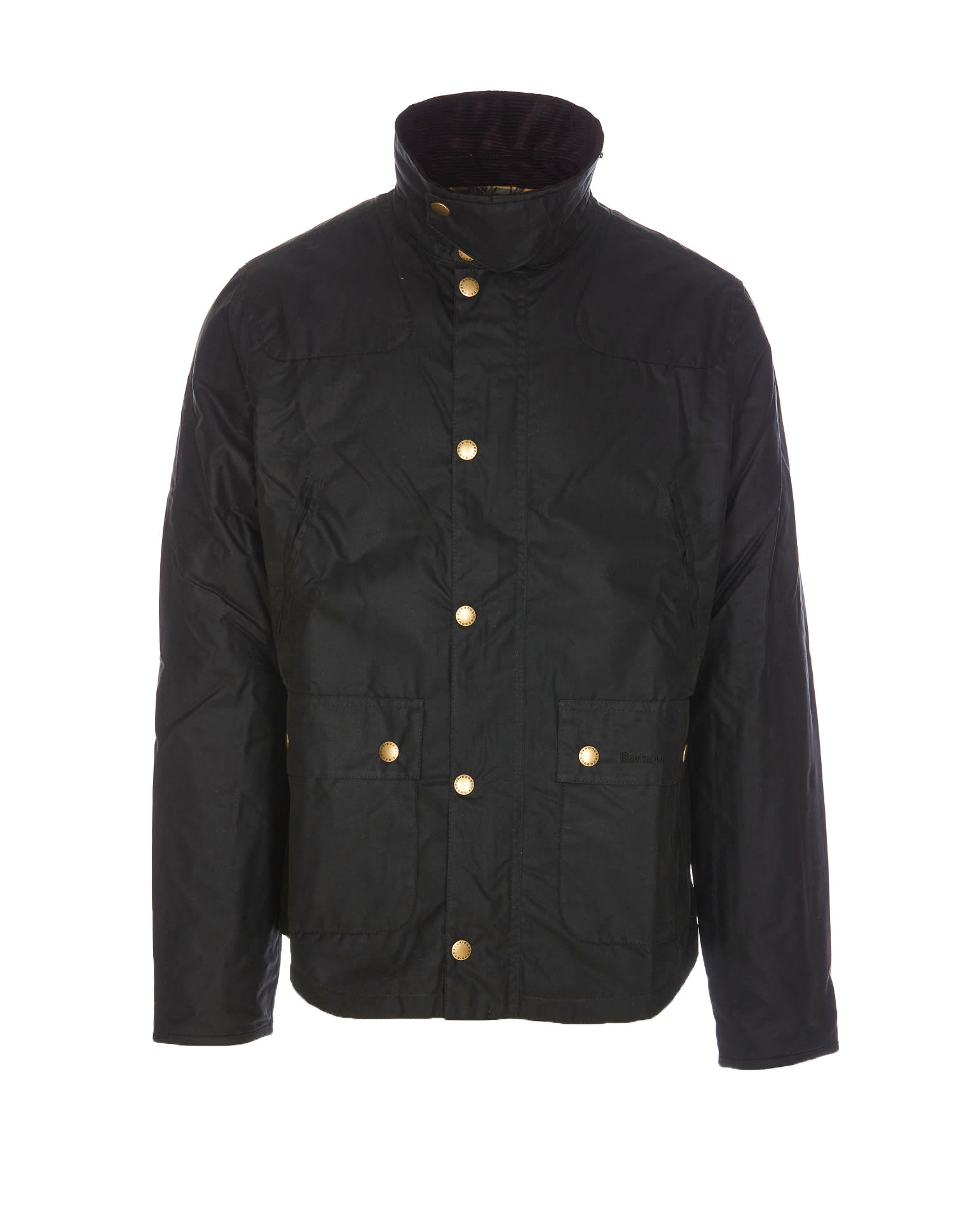 Shop Barbour Reelin Wax Jacket In Green