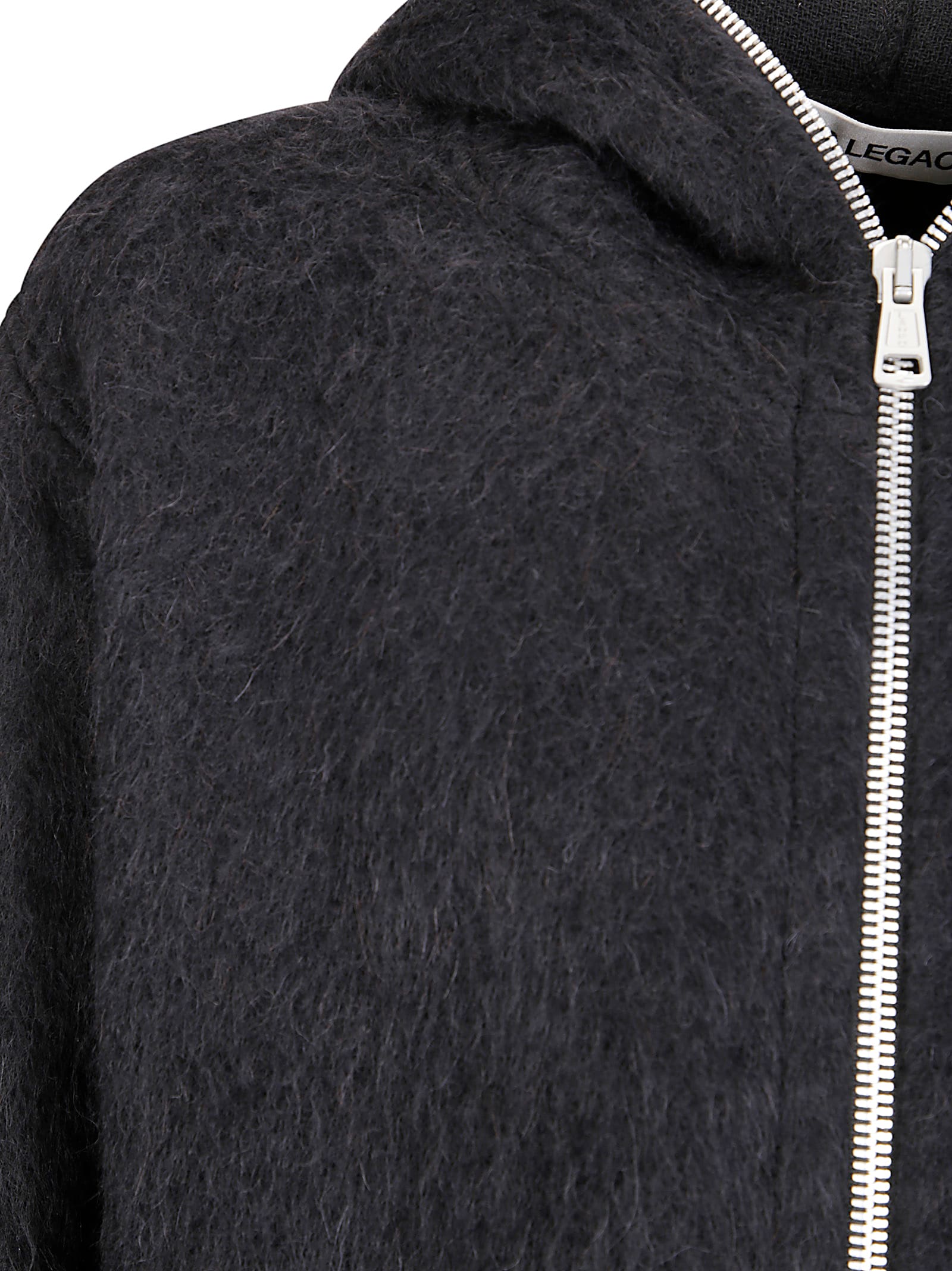 Our Legacy Soft Fabric Hoodie With Double Zip Fastening In Gray