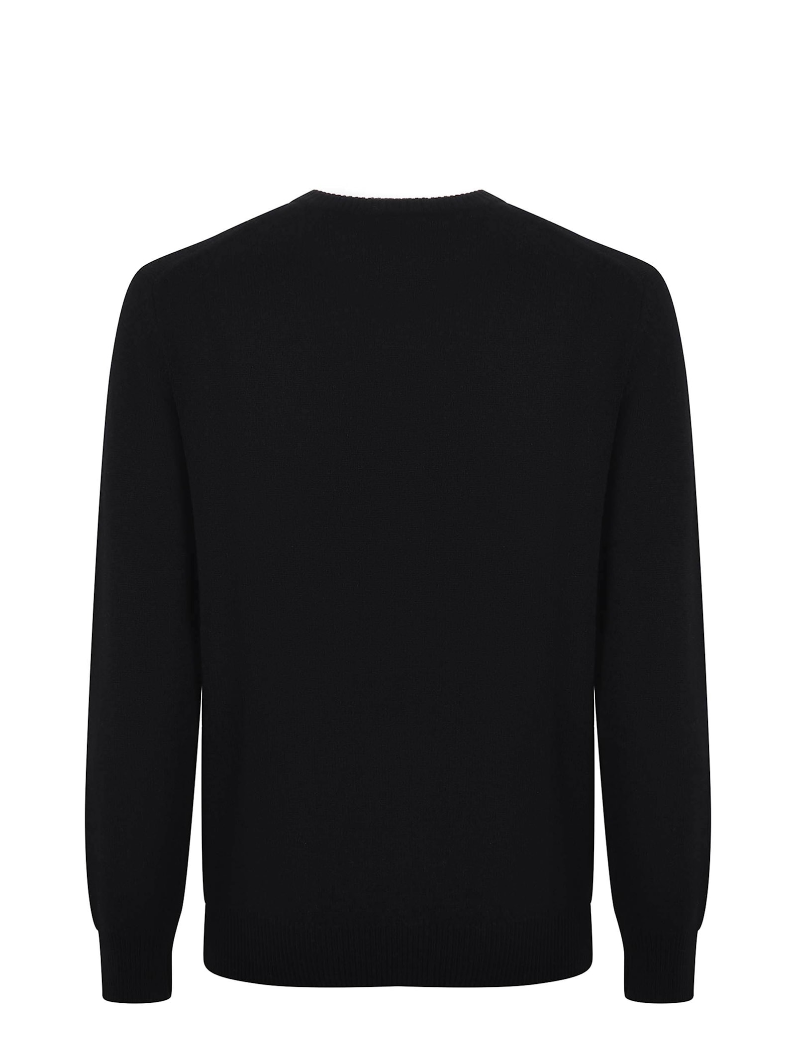 Shop Mc2 Saint Barth Sweater In Wool And Cashmere Blend. In Black