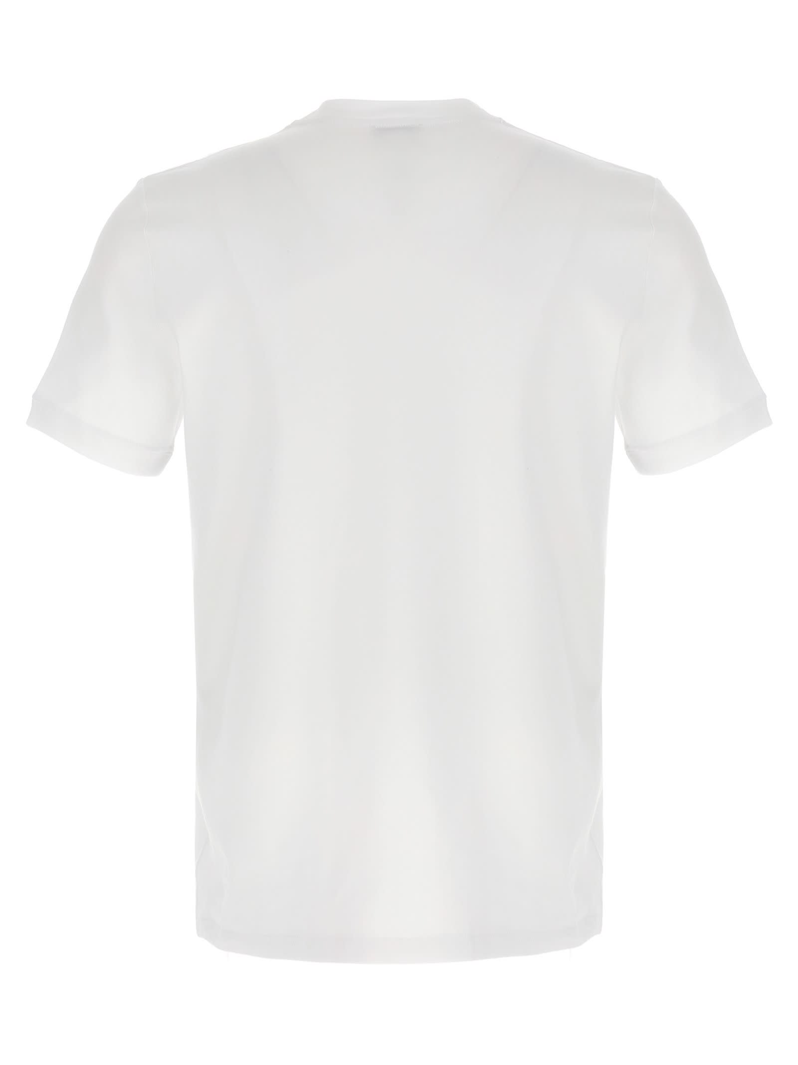 Shop Dolce & Gabbana Logo Embroidered T-shirt In White