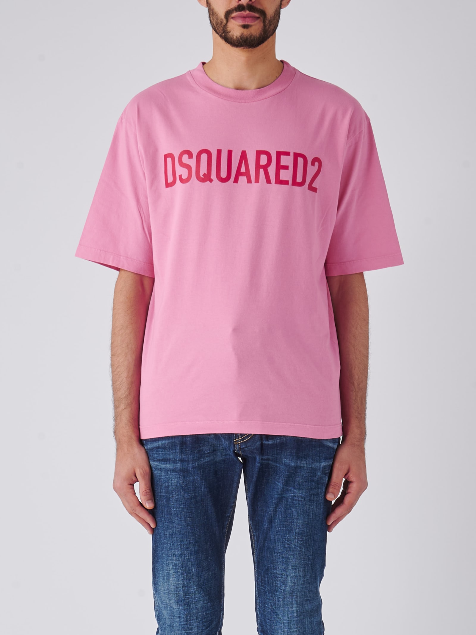 Shop Dsquared2 Loose Fit Tee T-shirt In Rosa