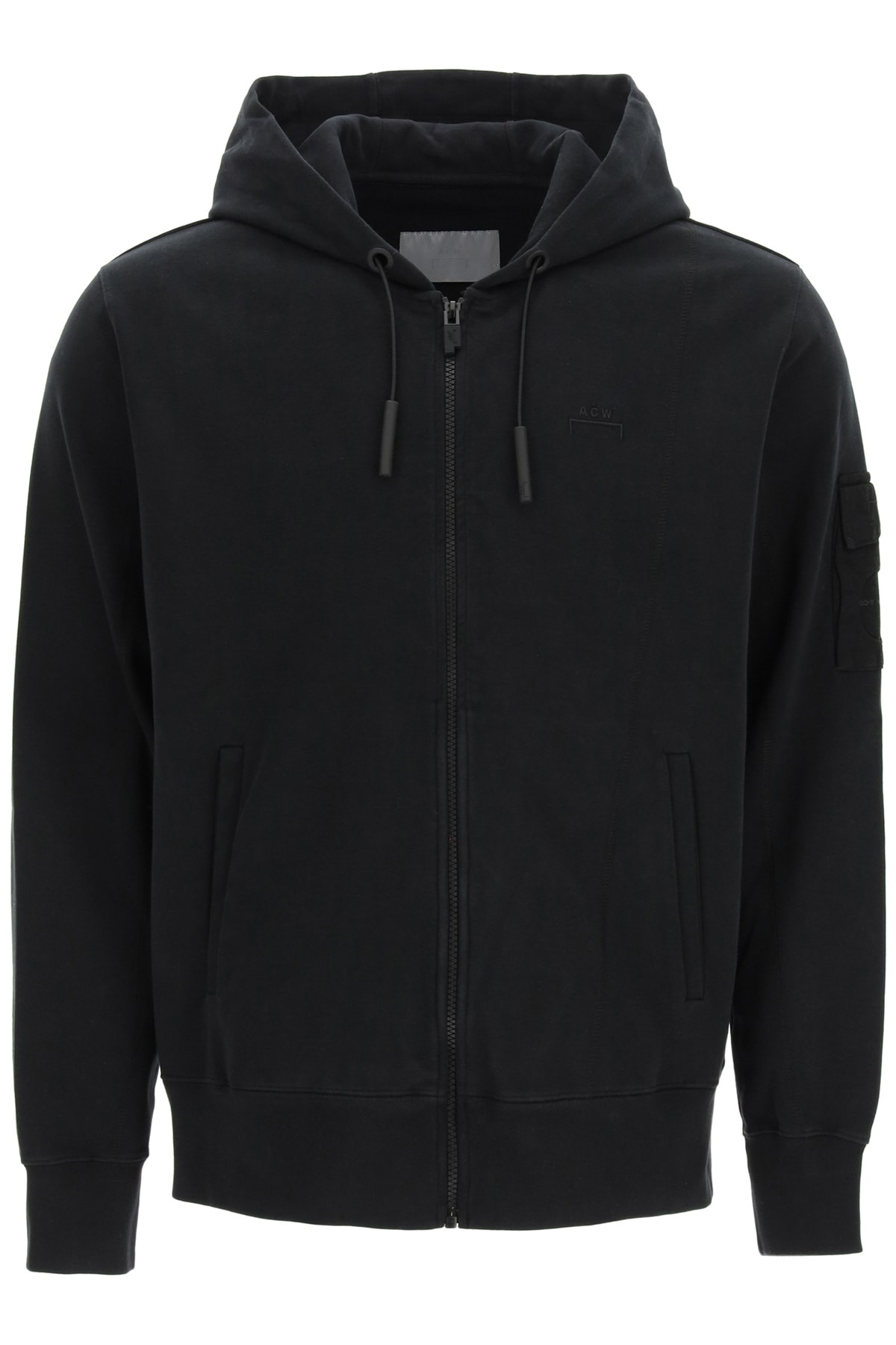 A-COLD-WALL* HOODIE WITH LOGO EMBROIDERY,ACWMW031 BLACK