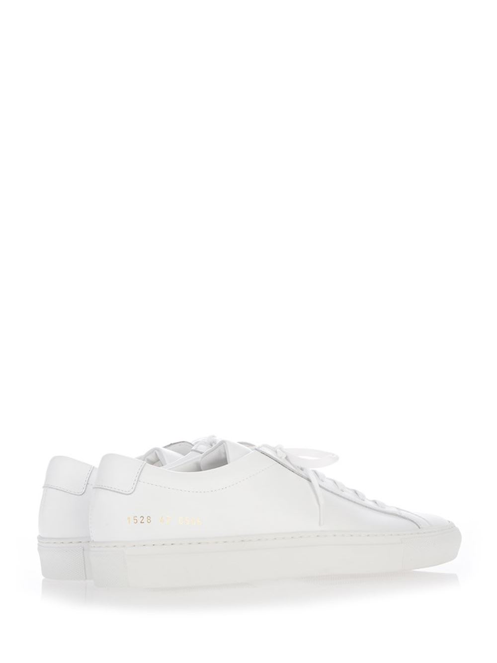 Common Projects White Leather Achille Low Sneakers In White