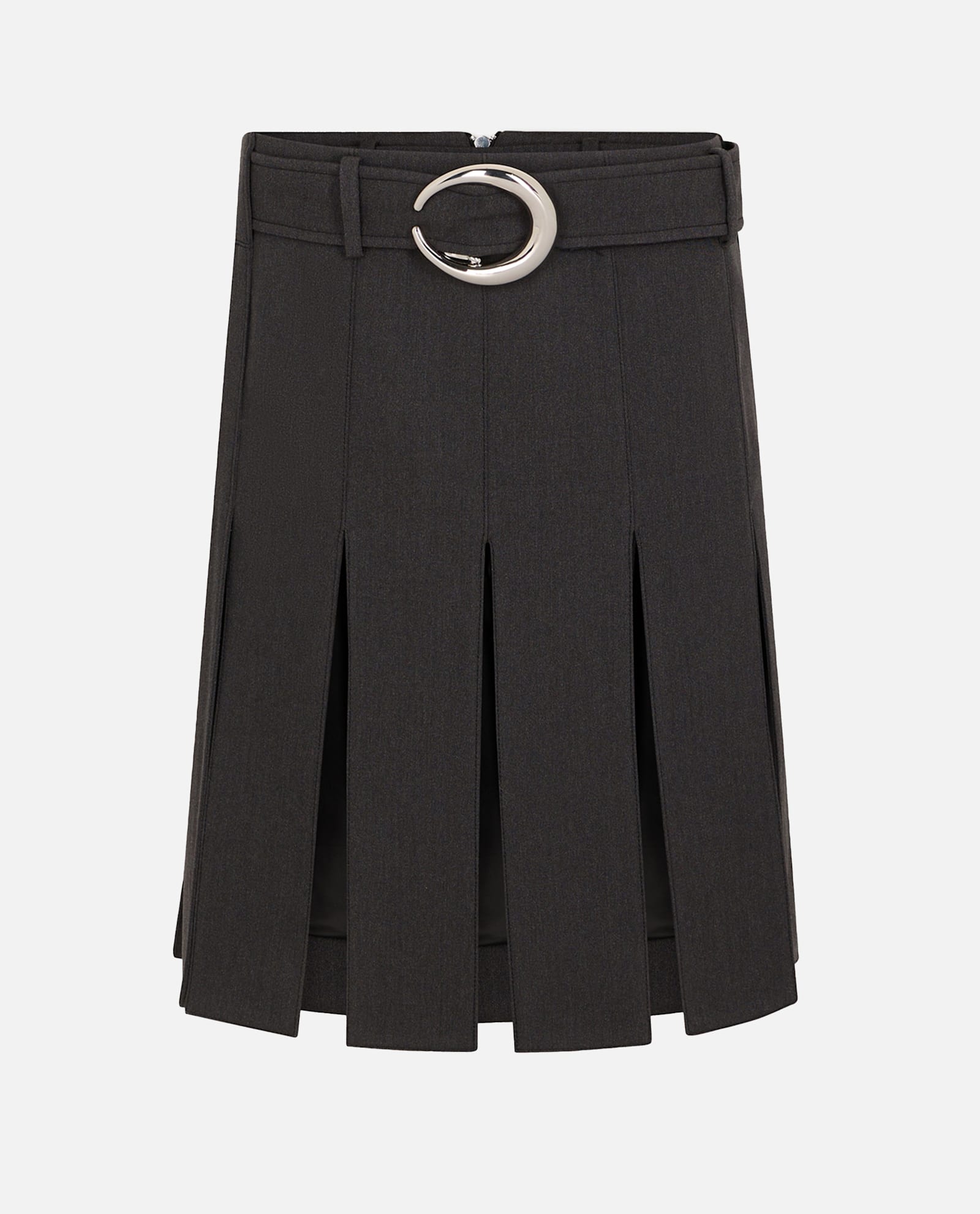 Rabanne Belt Zip Skirt In Black