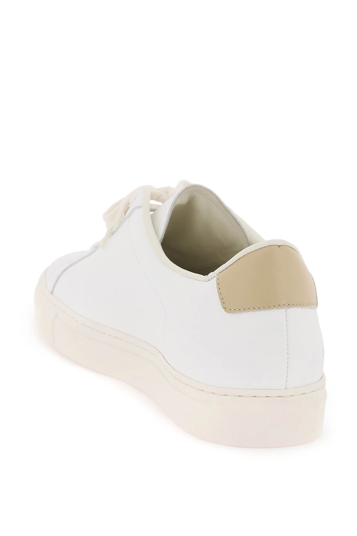 Shop Common Projects Retro Low Top Sne In White Tan (white)