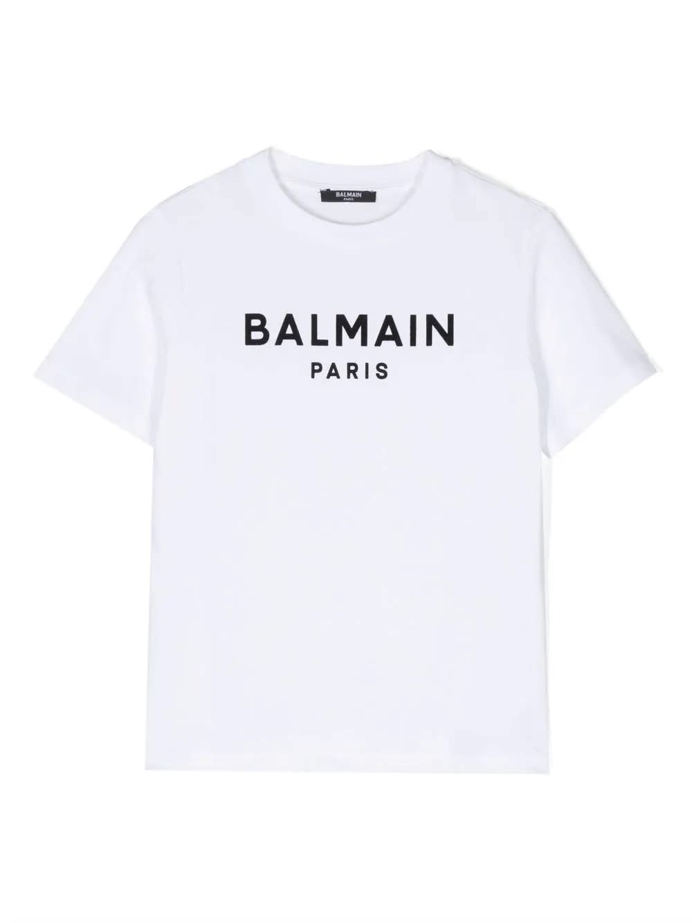 Balmain Kids' White T-shirt With 3d Logo Print