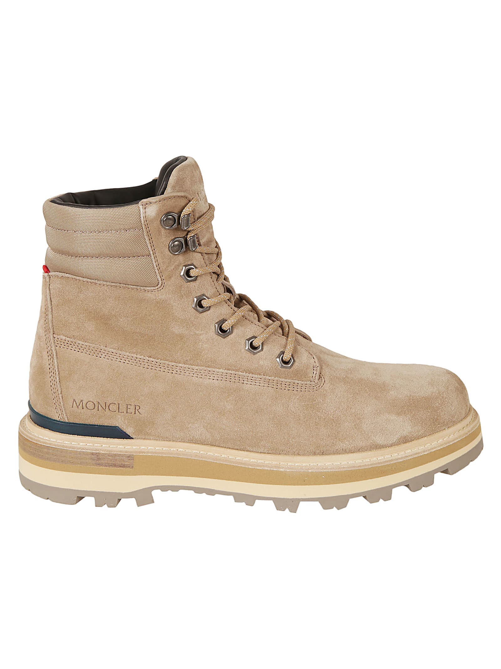 Moncler Peka Hiking Boots In Medium Beige