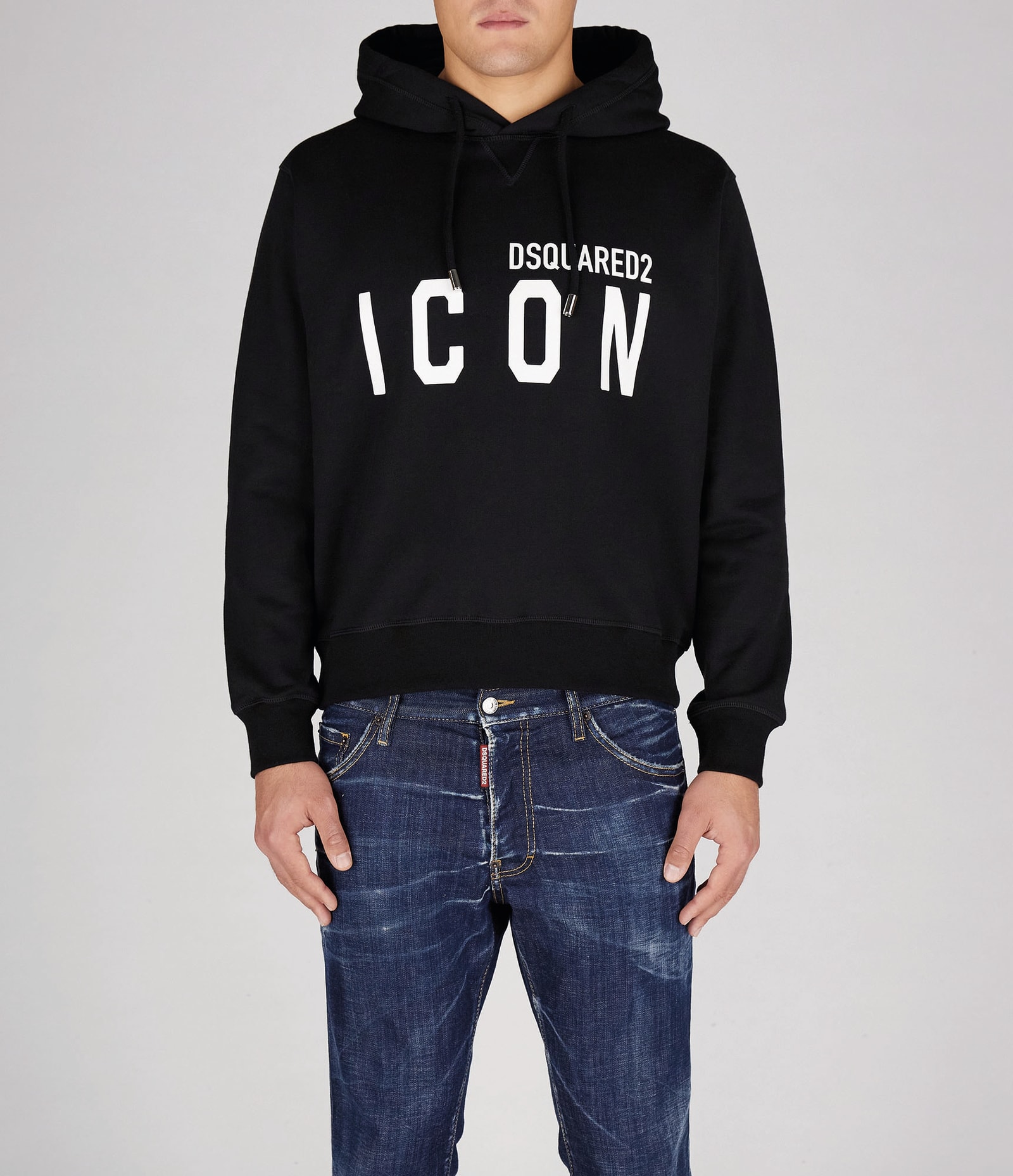 Shop Dsquared2 Sweatshirt In Black-white