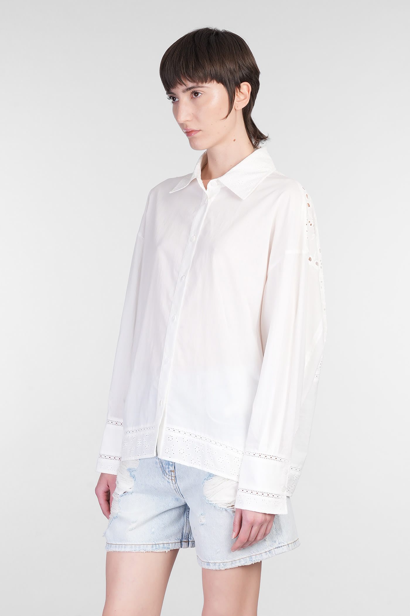 Shop Iro Imai Shirt In White Cotton
