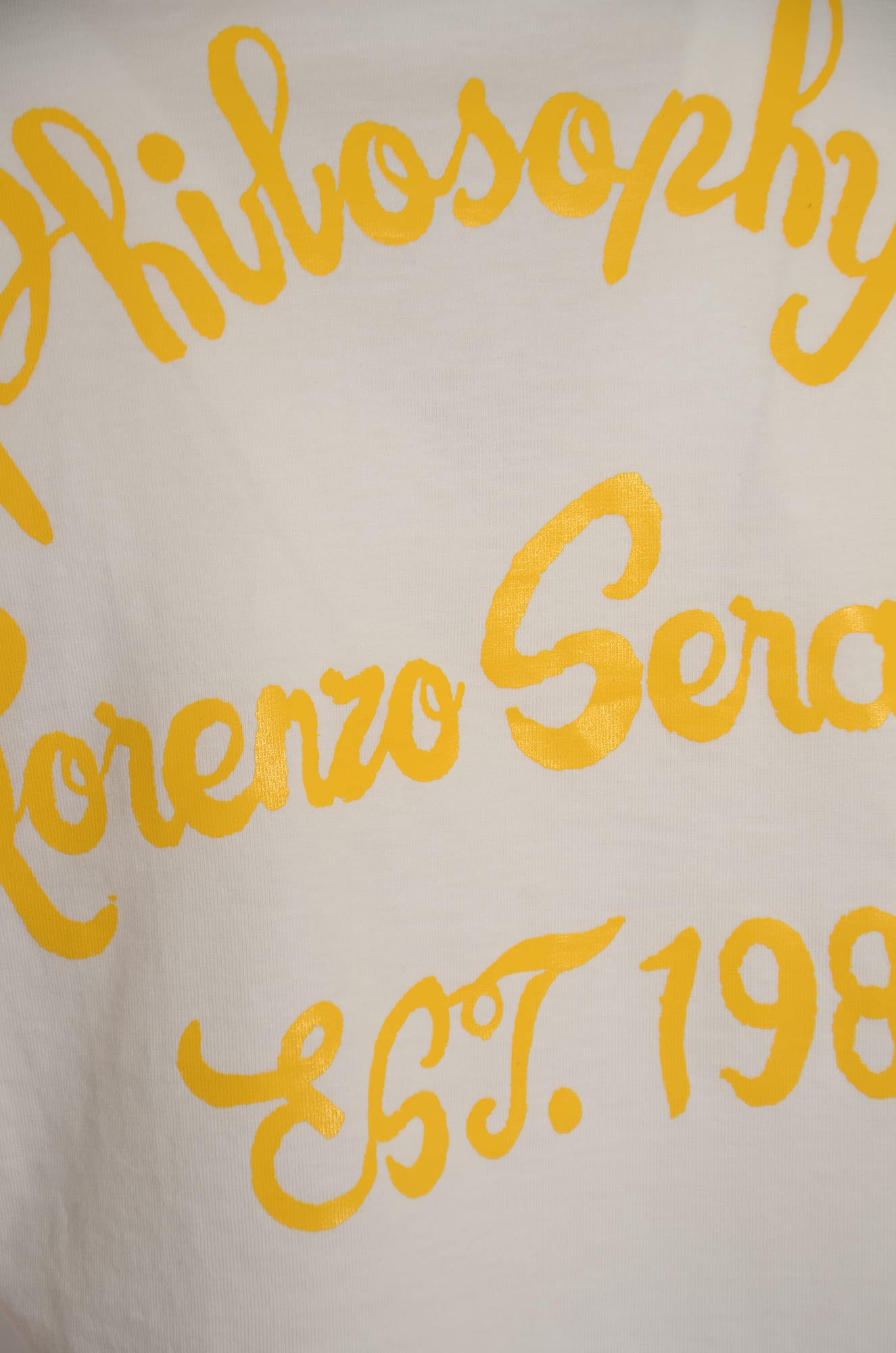 Shop Philosophy Di Lorenzo Serafini Logo Print Cropped T-shirt