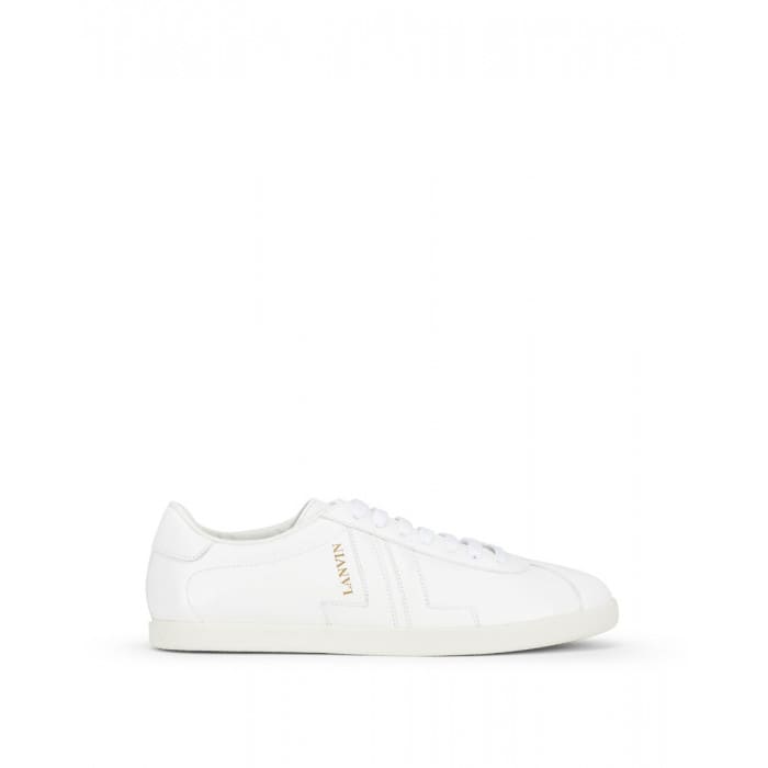 Lanvin Low Top Aneaker In Nappa Calfskin In White