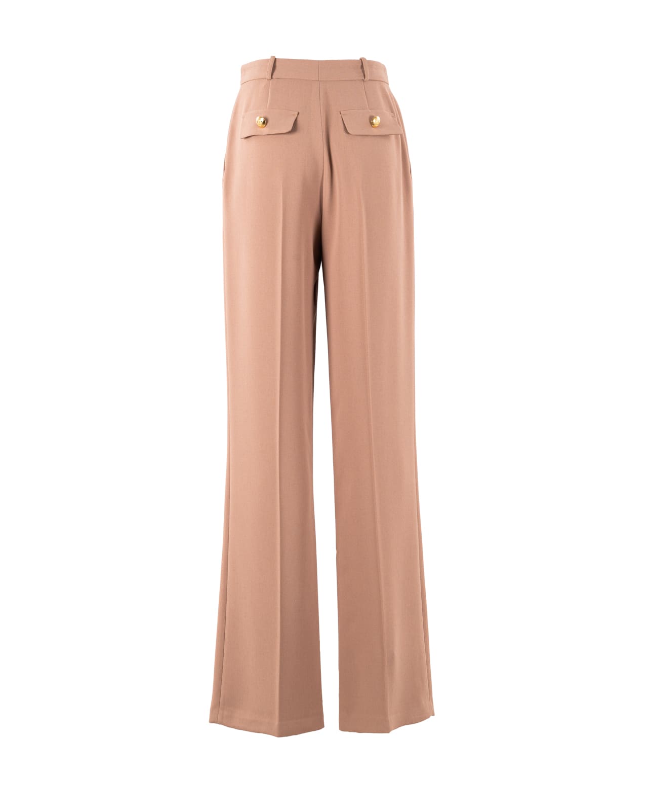 Shop Elisabetta Franchi Trousers Camel