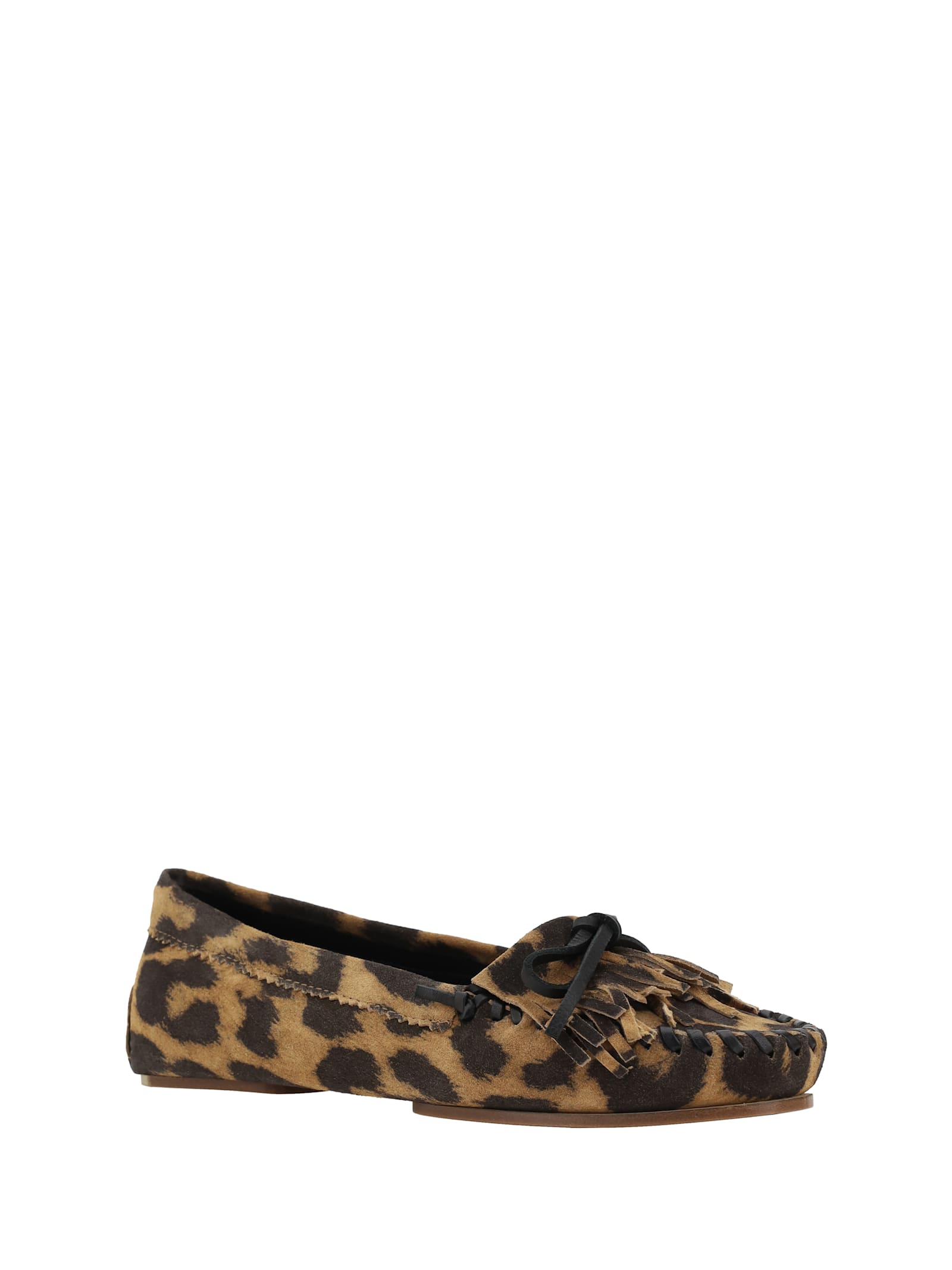 Shop Paris Texas Leopard Print Indiana Loafers In Natural Leopard