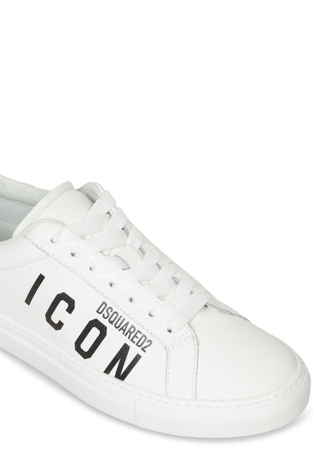 Shop Dsquared2 Boxer Sneakers In White