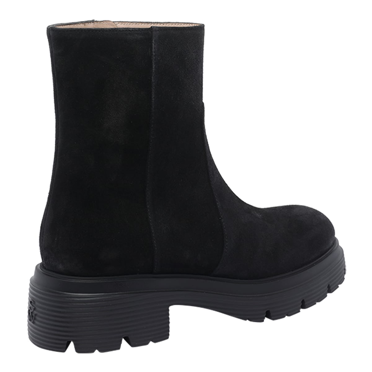 Stuart Weitzman Suede Ankle Boots Featuring Chunky Sole In Black